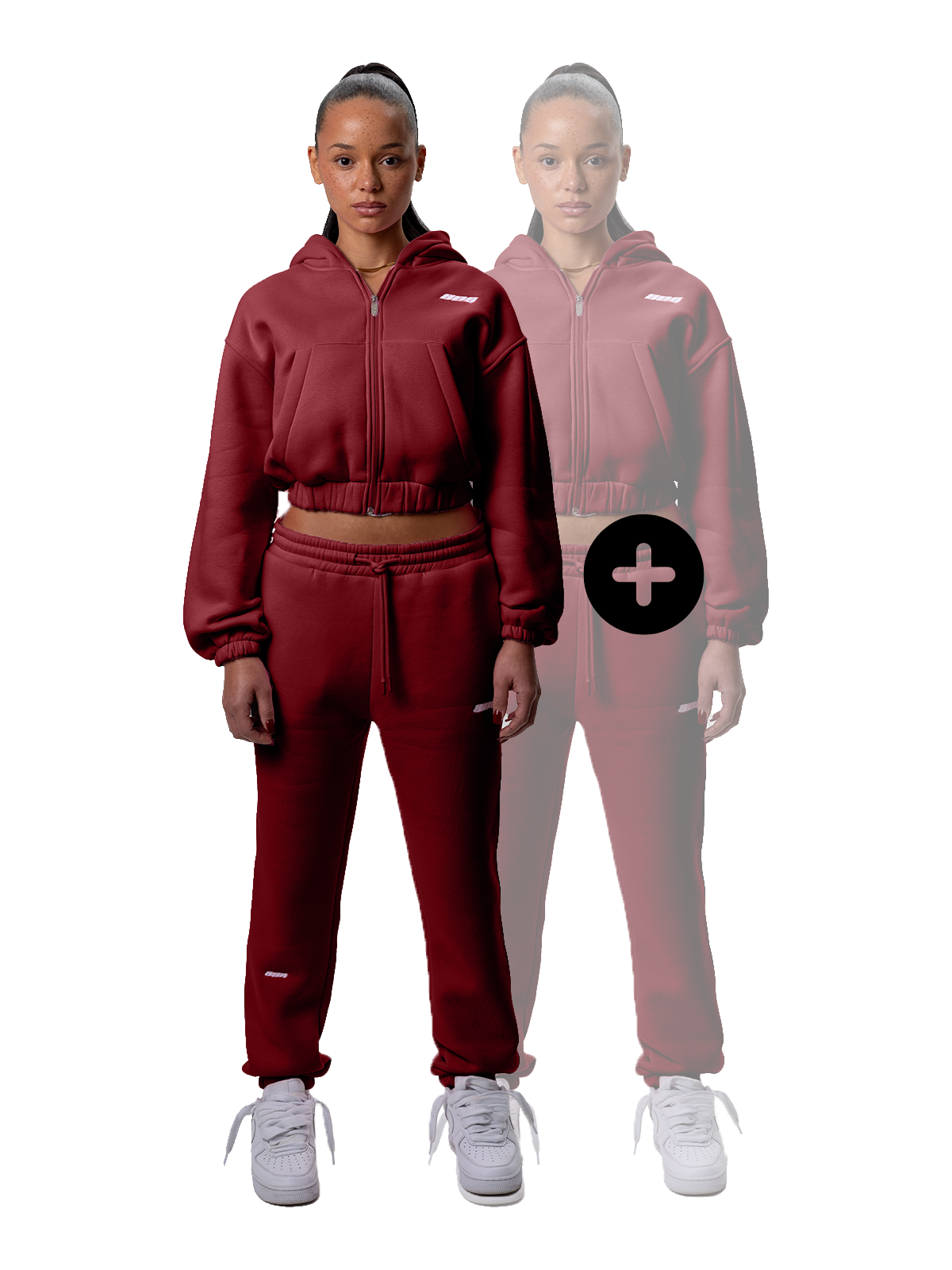 Buy One Set. Second Set Free - Wine Red