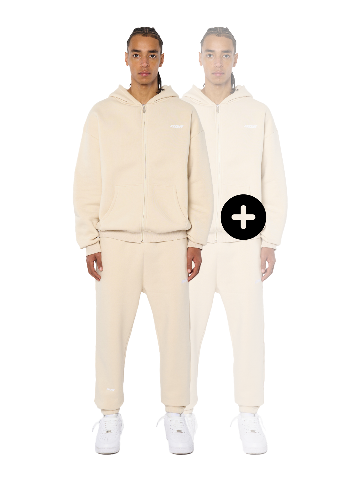 Buy One Set. Second Set Free - Cream White