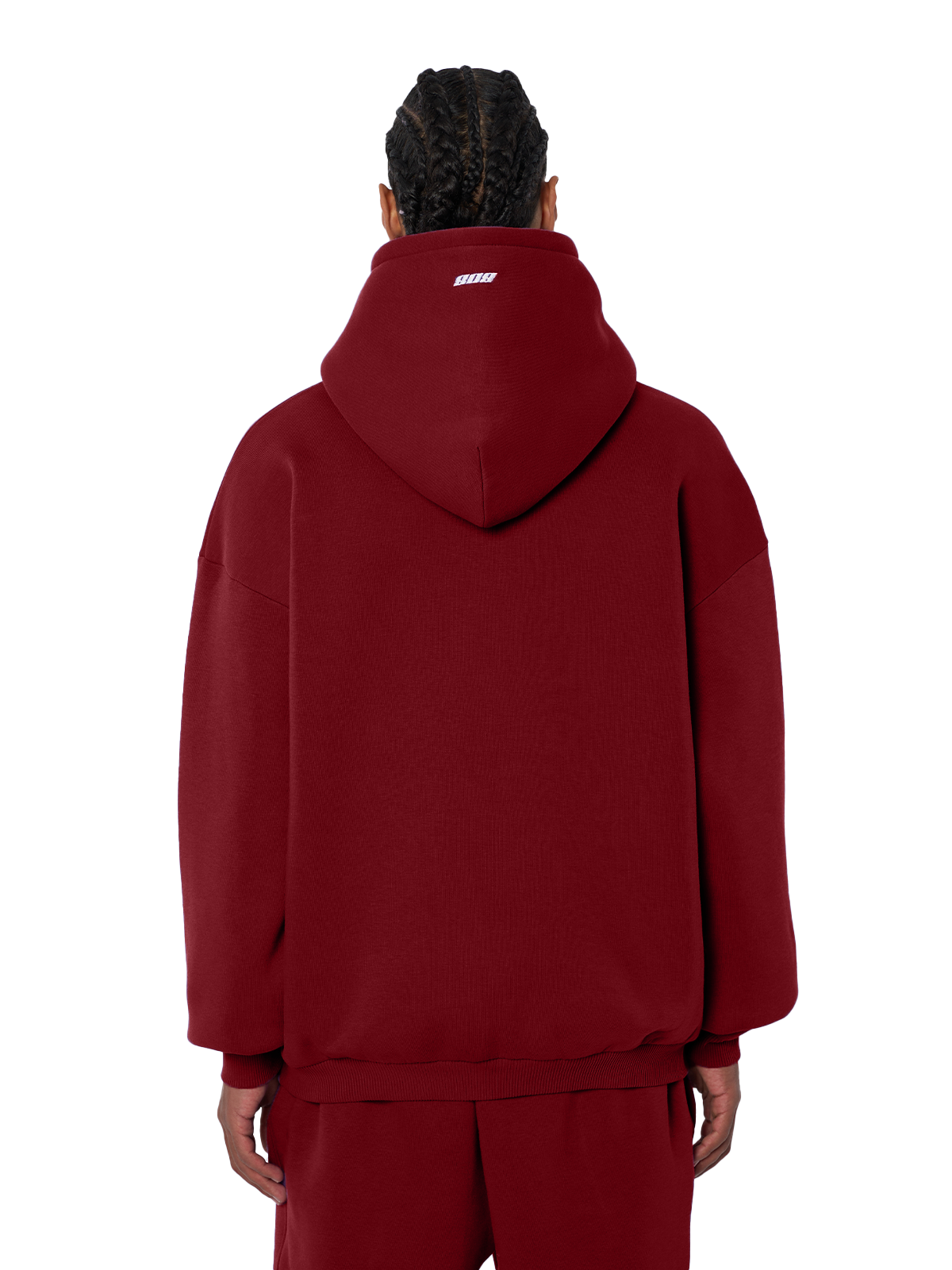 Basic Hoodie Wine Red