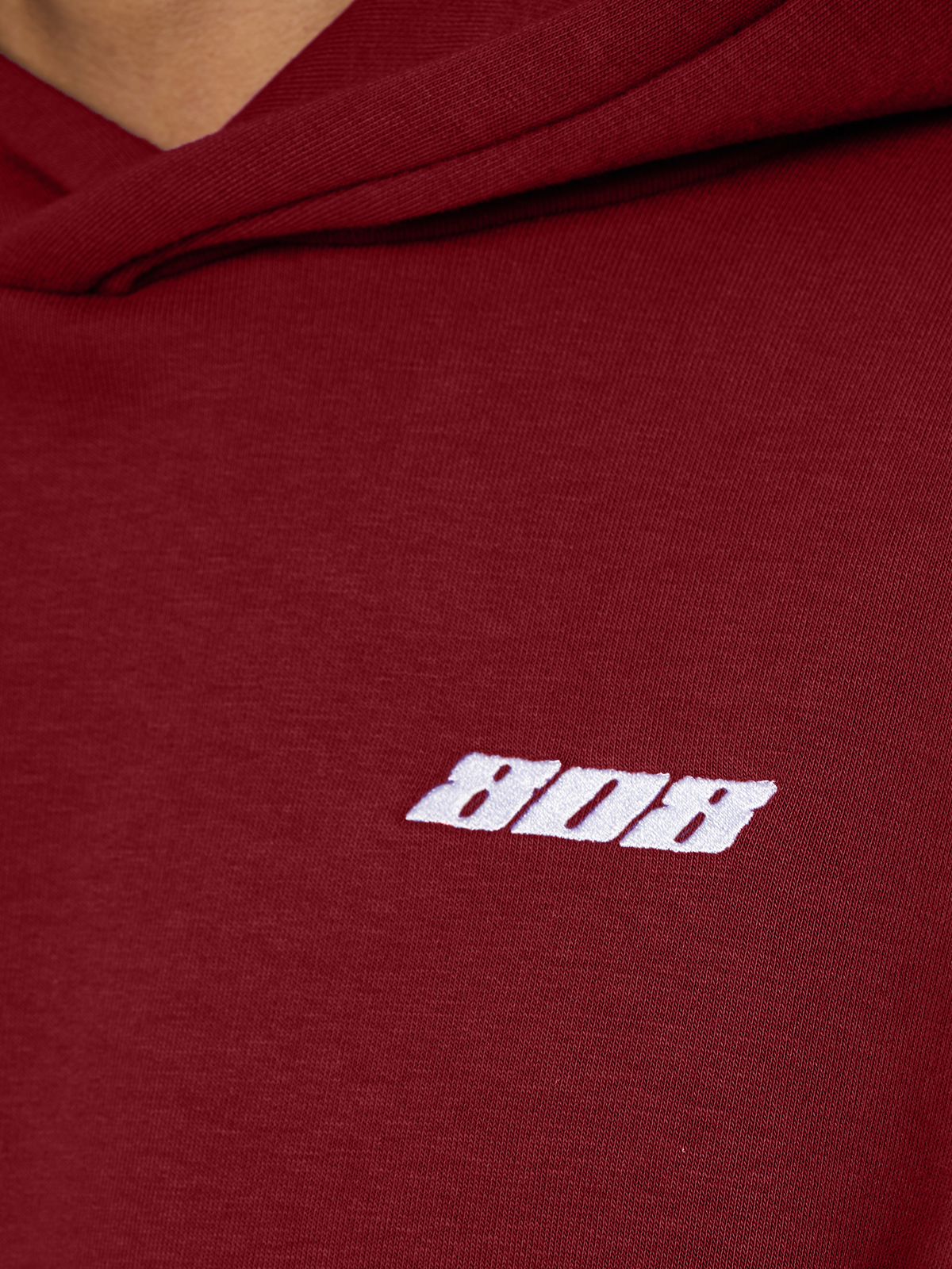 Basic Hoodie Wine Red