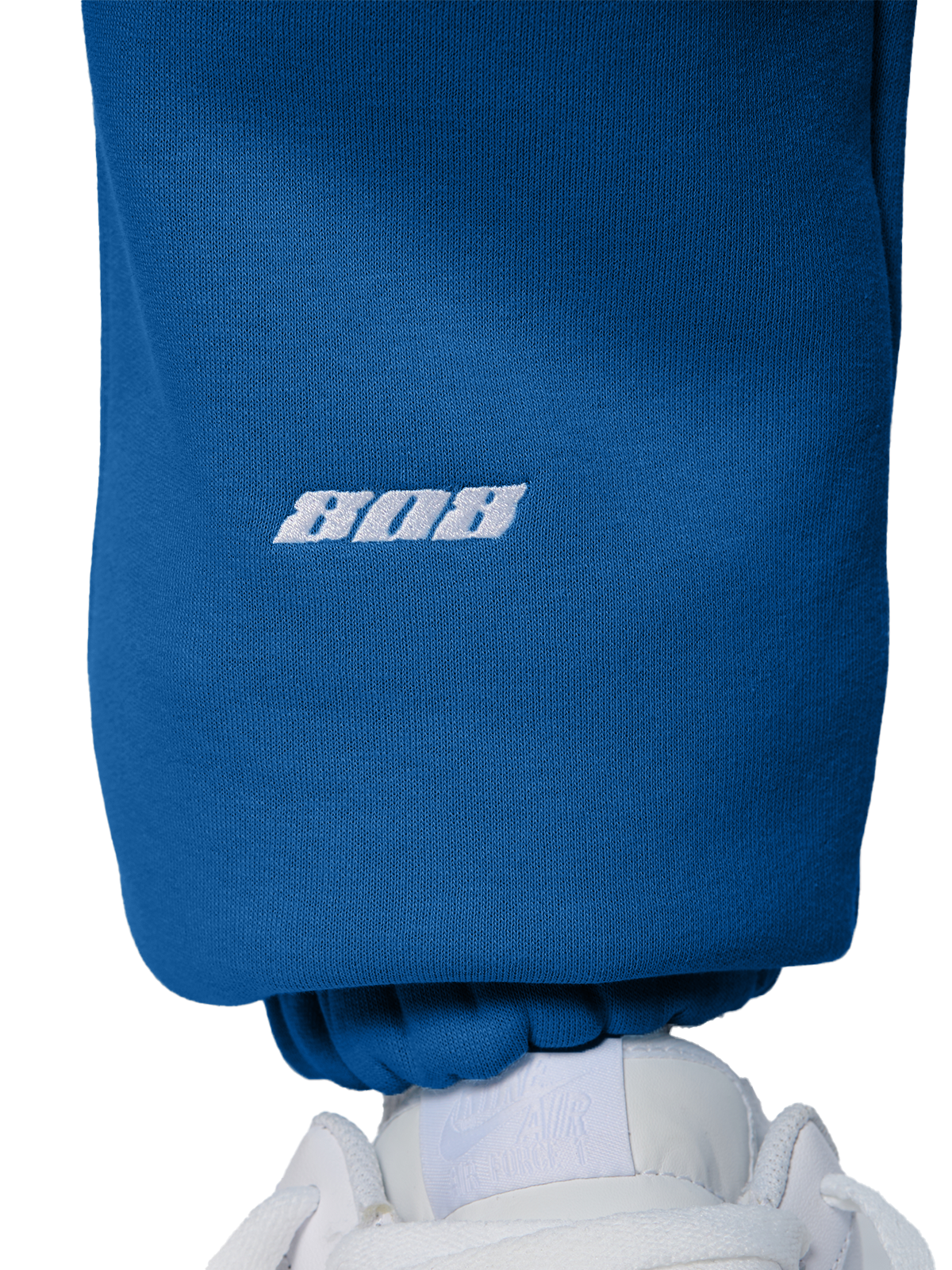 Marineblaue Pants Jogger Jogginghose Weißes Logo