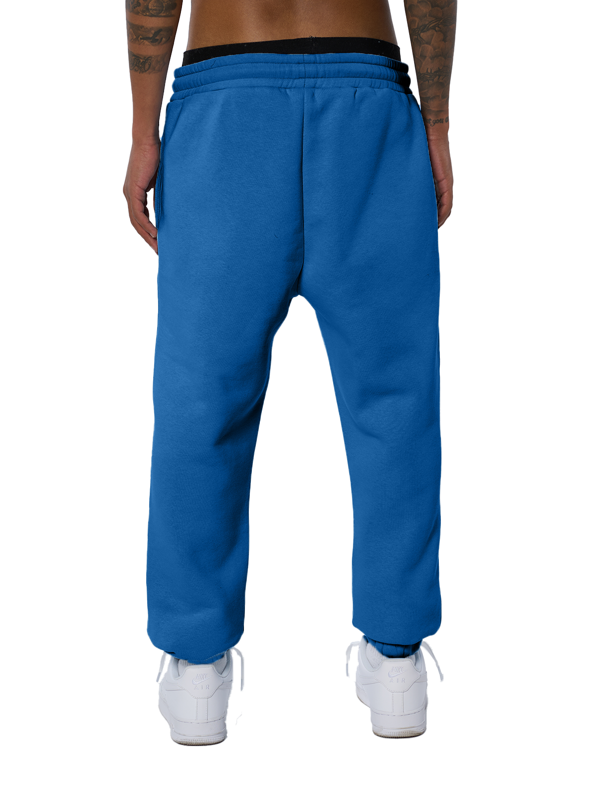 Marineblaue Pants Jogger Jogginghose Weißes Logo