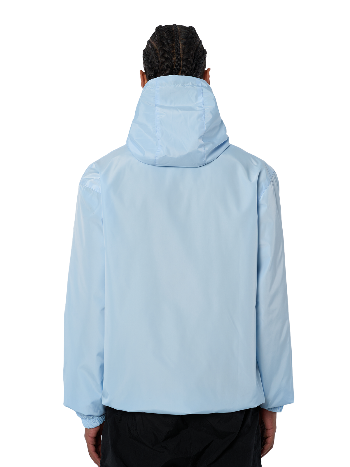 Babyblauer Windbreaker Regen Jacke Weißes Logo