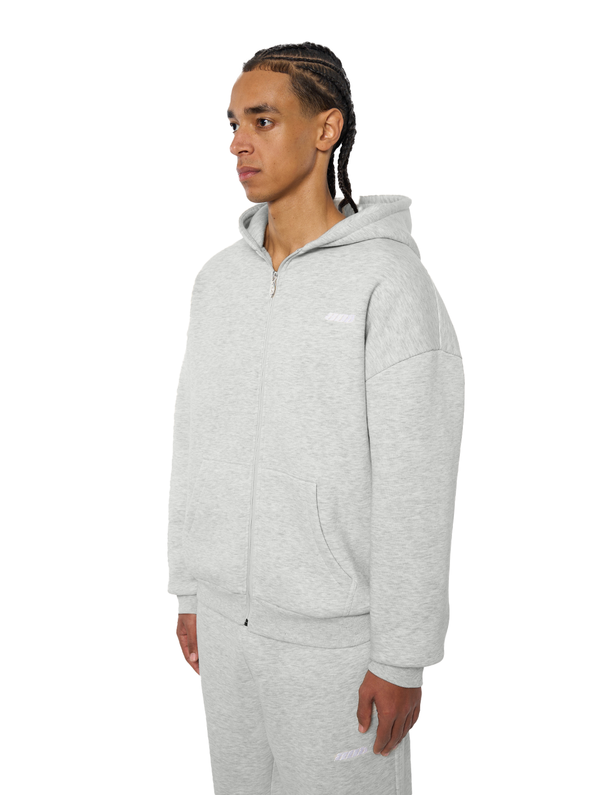 Basic Zipper Grey