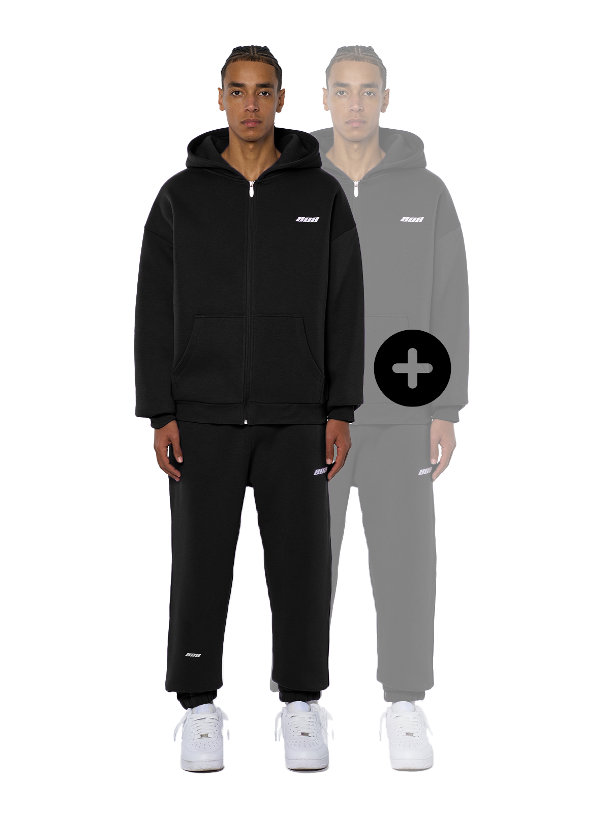 Buy One Set. Second Set Free - Black