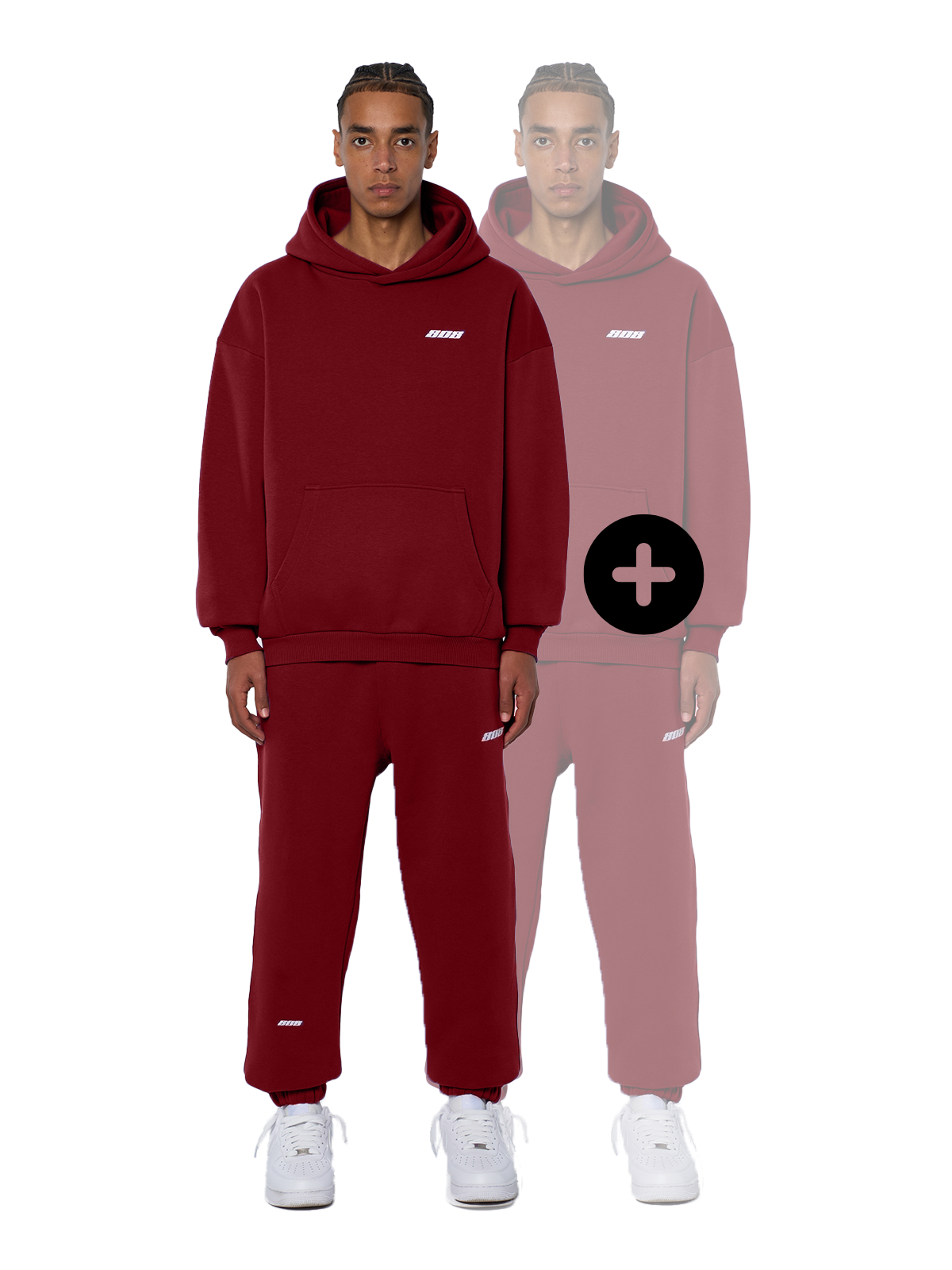 Buy One Set. Second Set Free - Wine Red