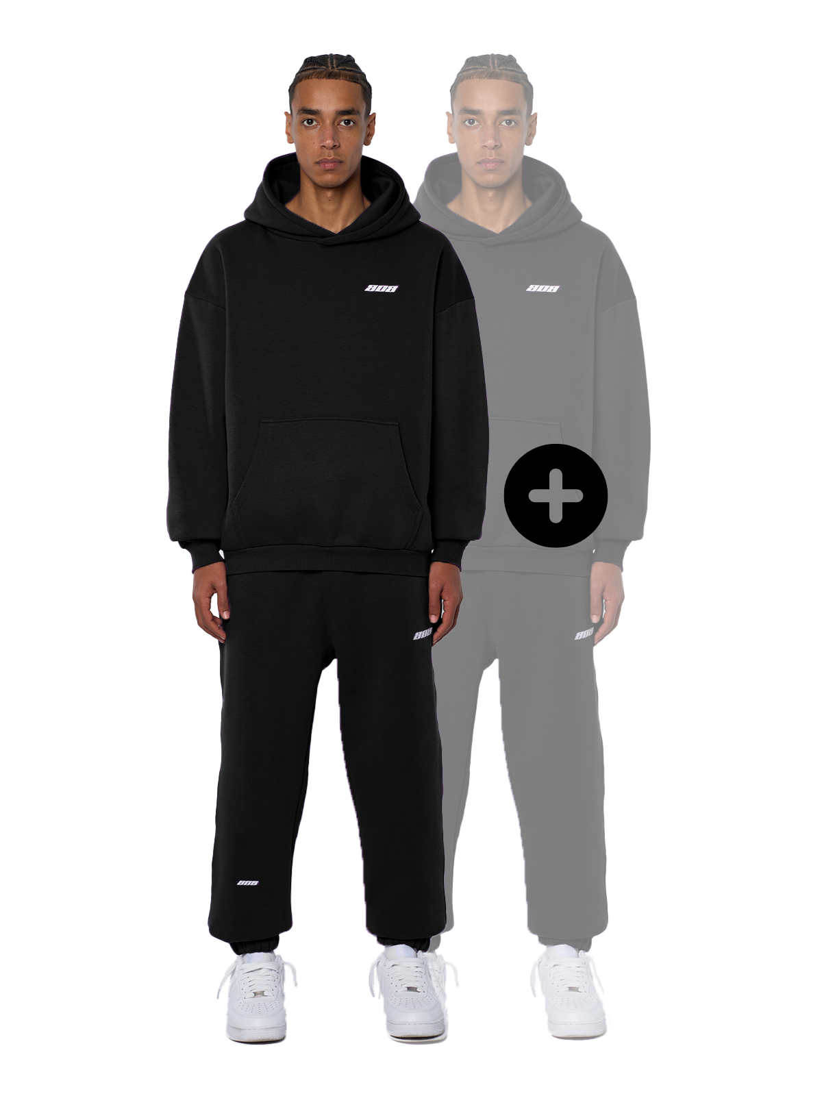 Buy One Set. Second Set Free - Black