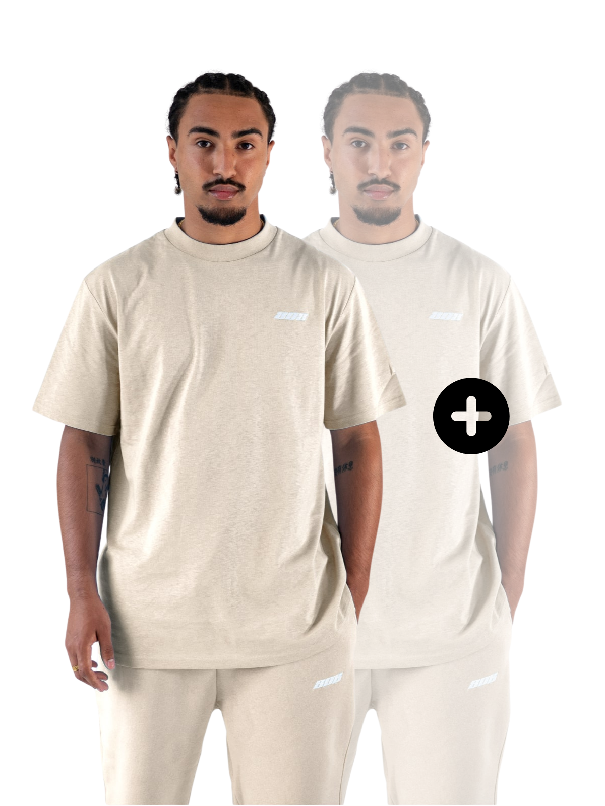 Buy 1 Tee, Get 1 Free - Cream White