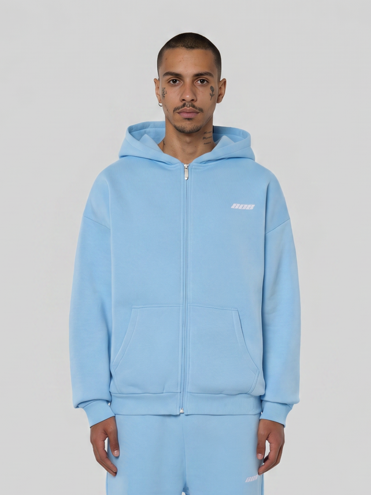 808 Zipper Sky Blue