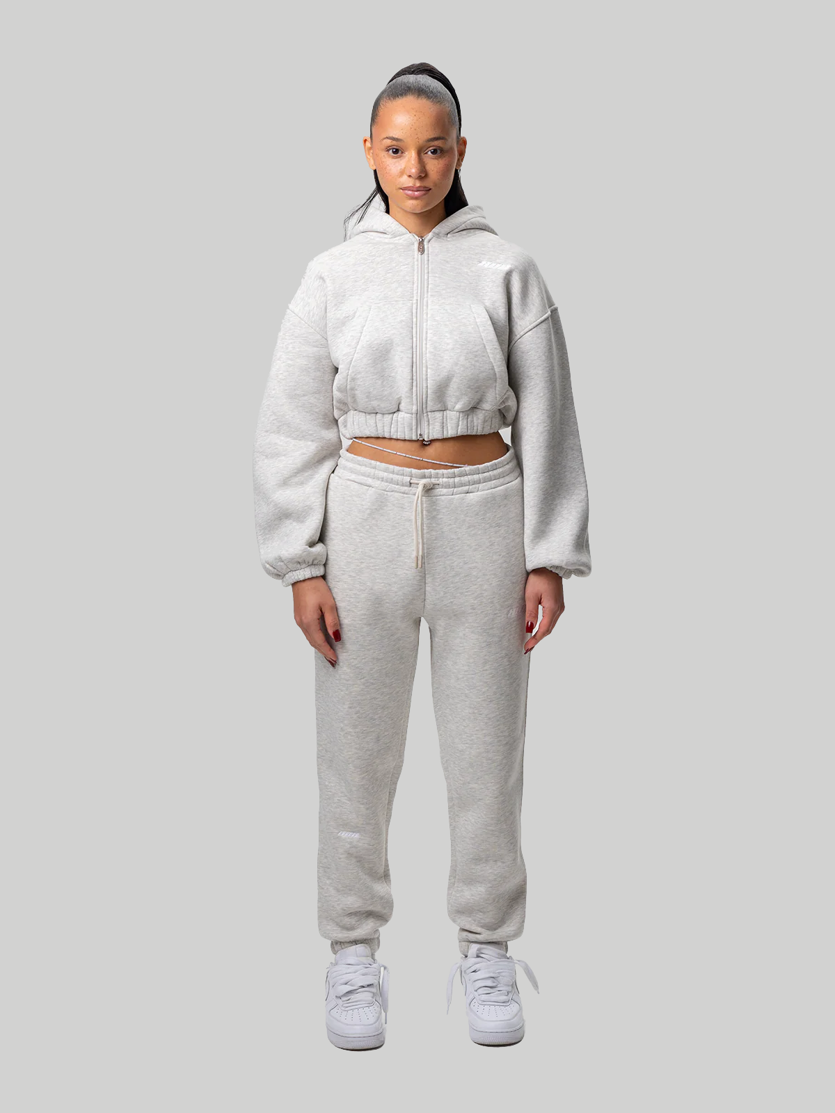 808 Cropped Zipper Grey Melage-thumbmail-6