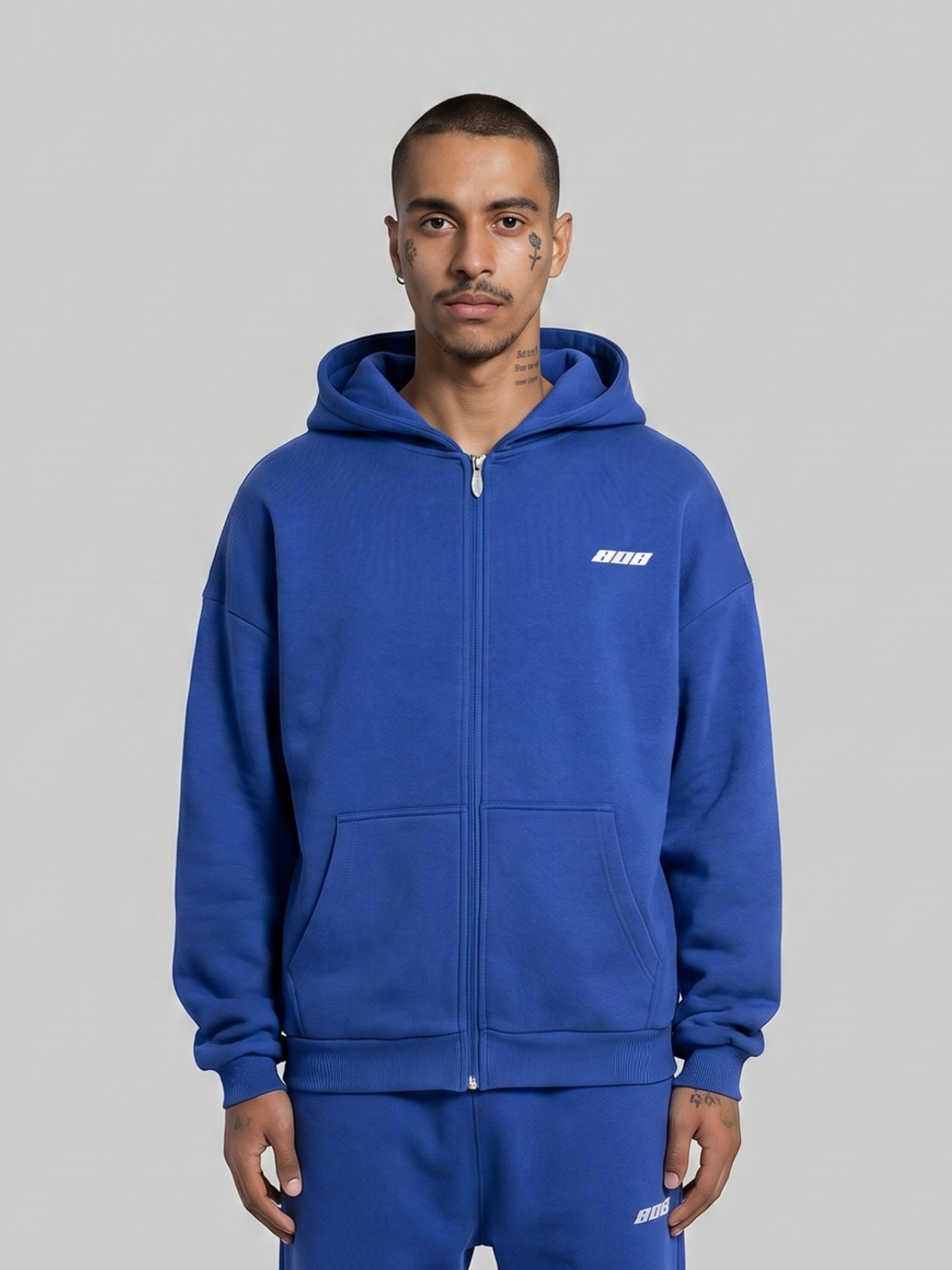 808 Zipper Navy