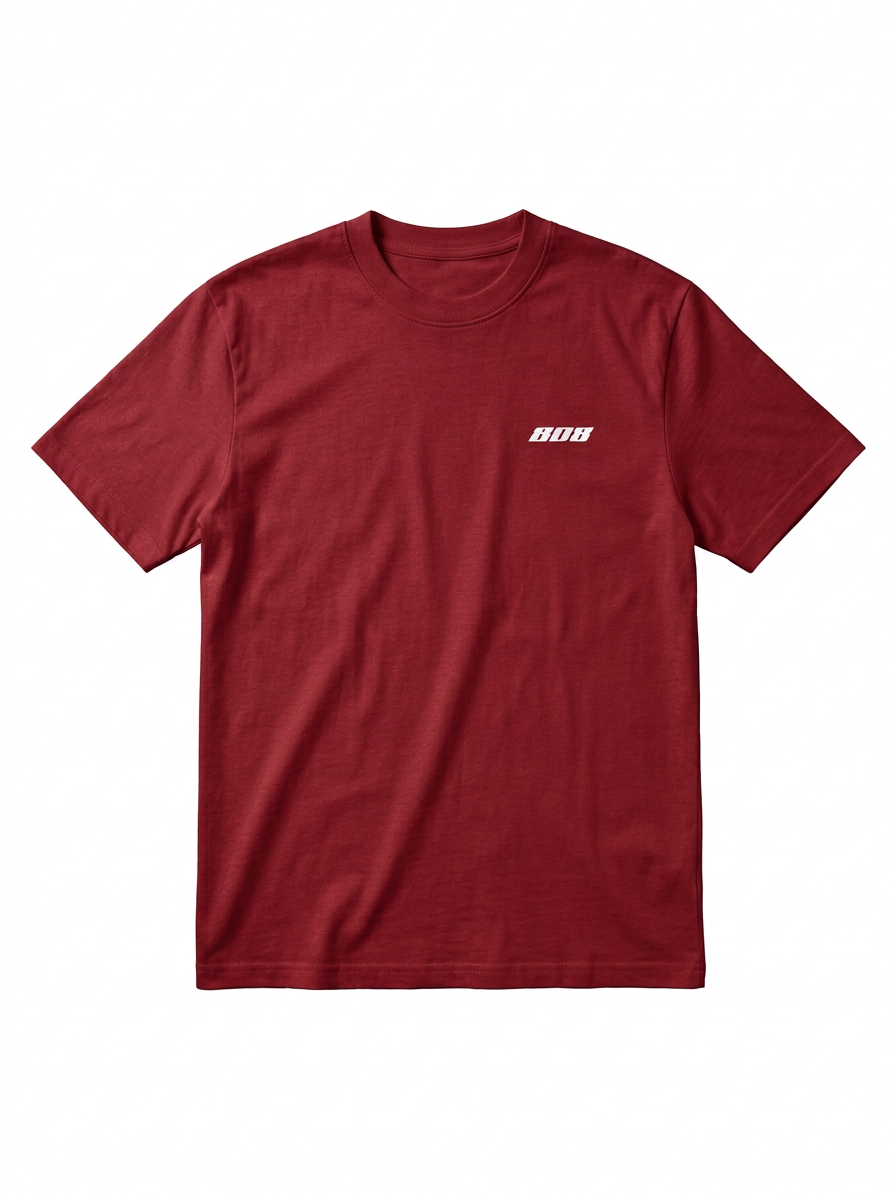 808 Tee Wine Red