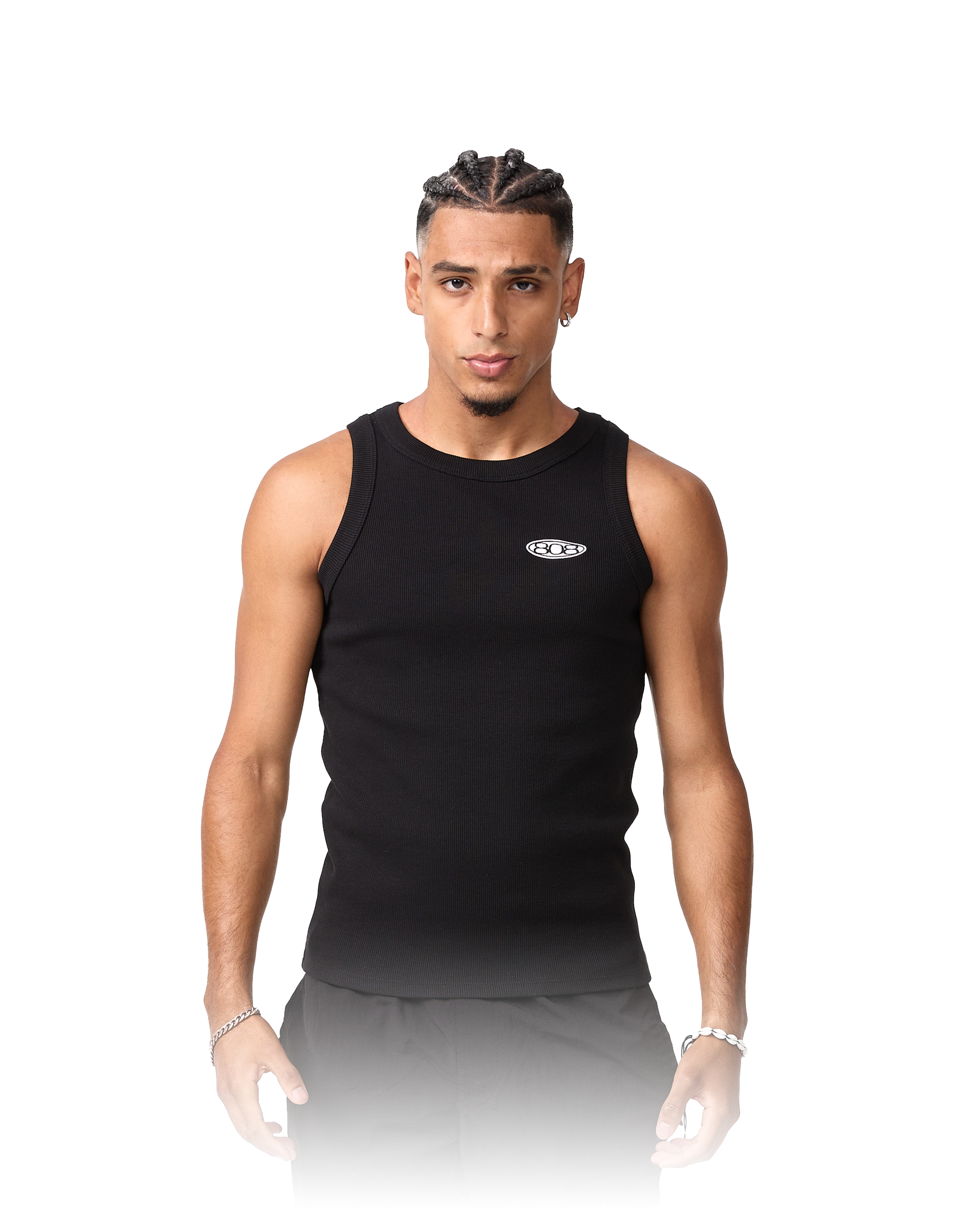 Ribbed Tank Top Black