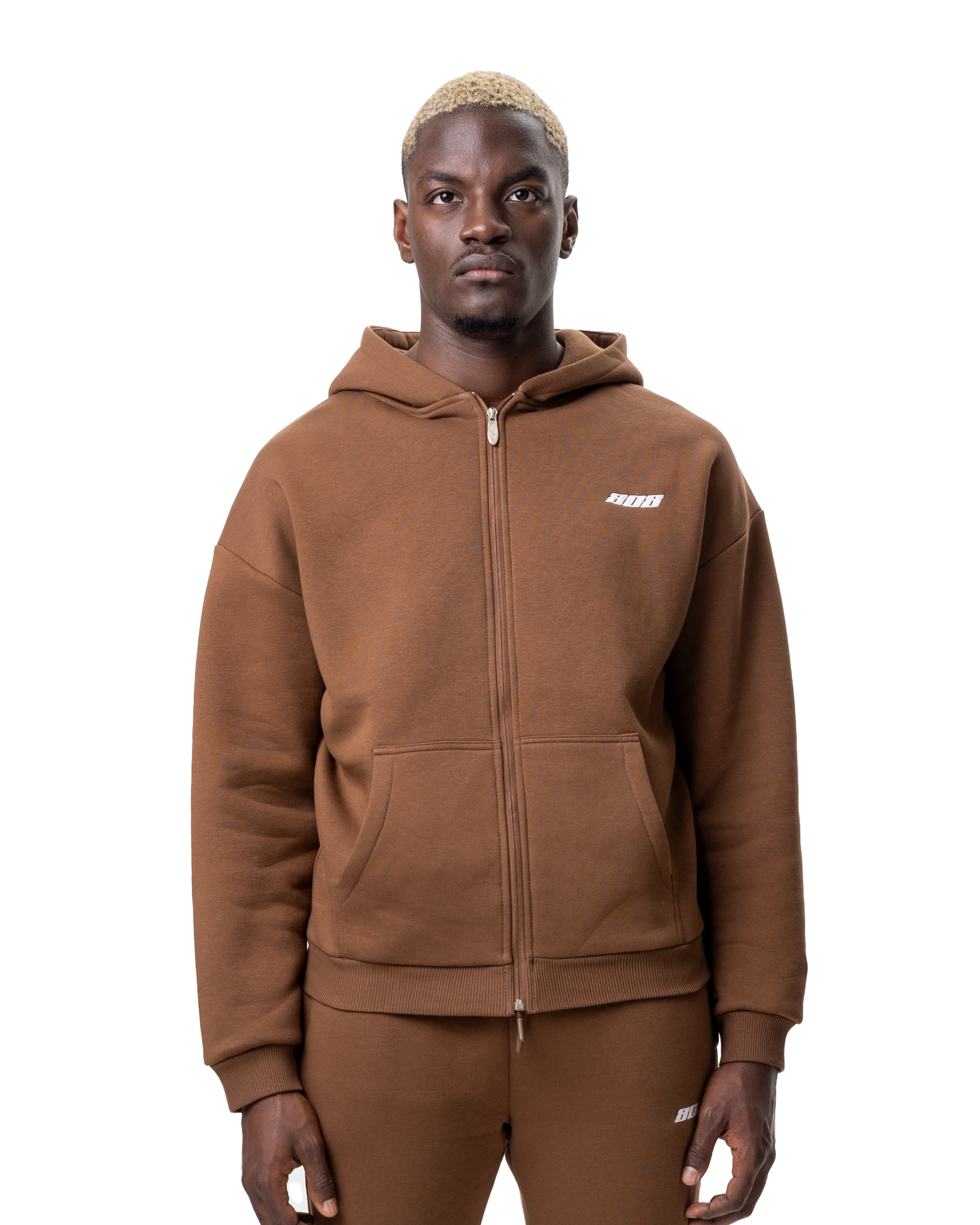 Basic Zipper Brown