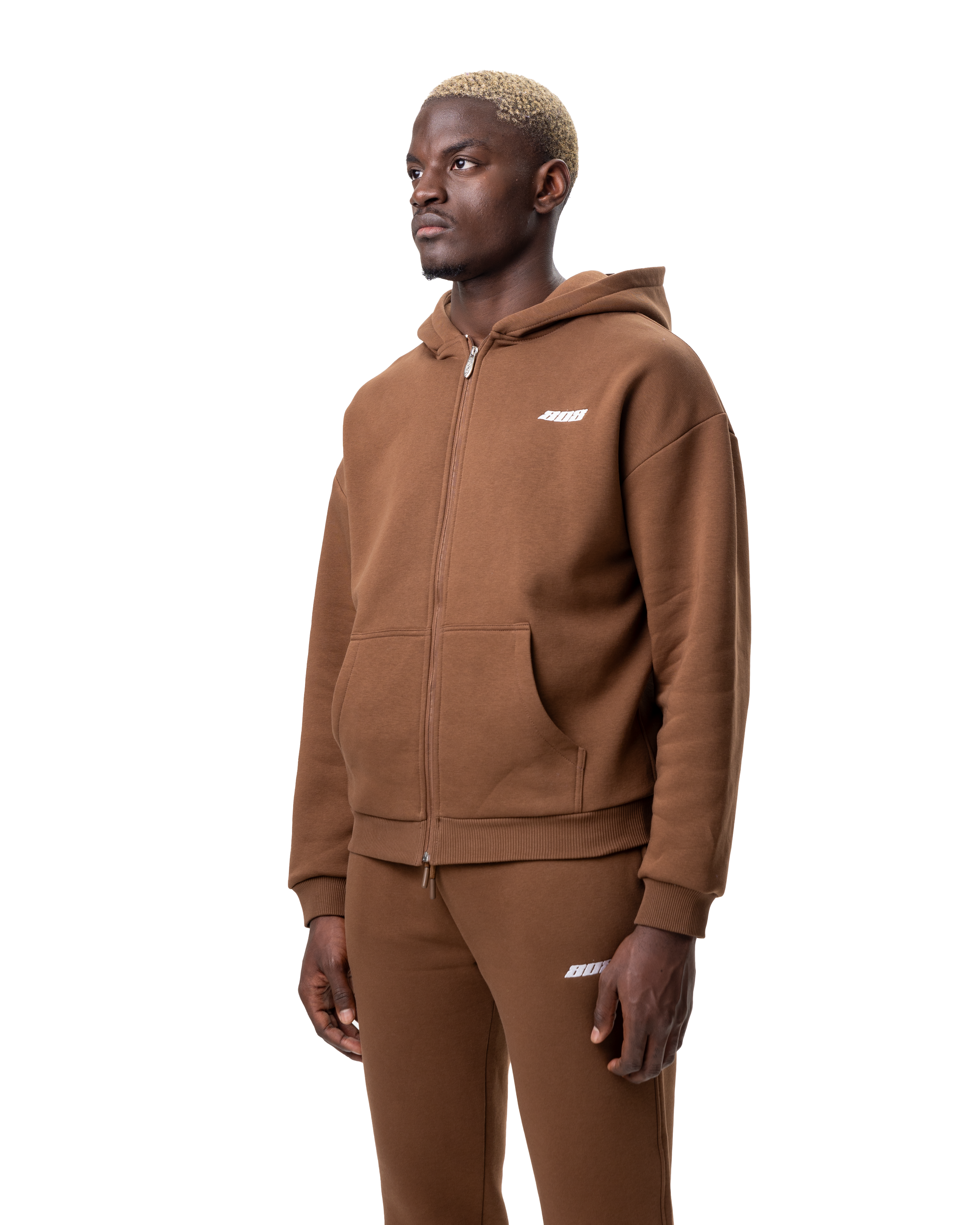 Basic Zipper Brown