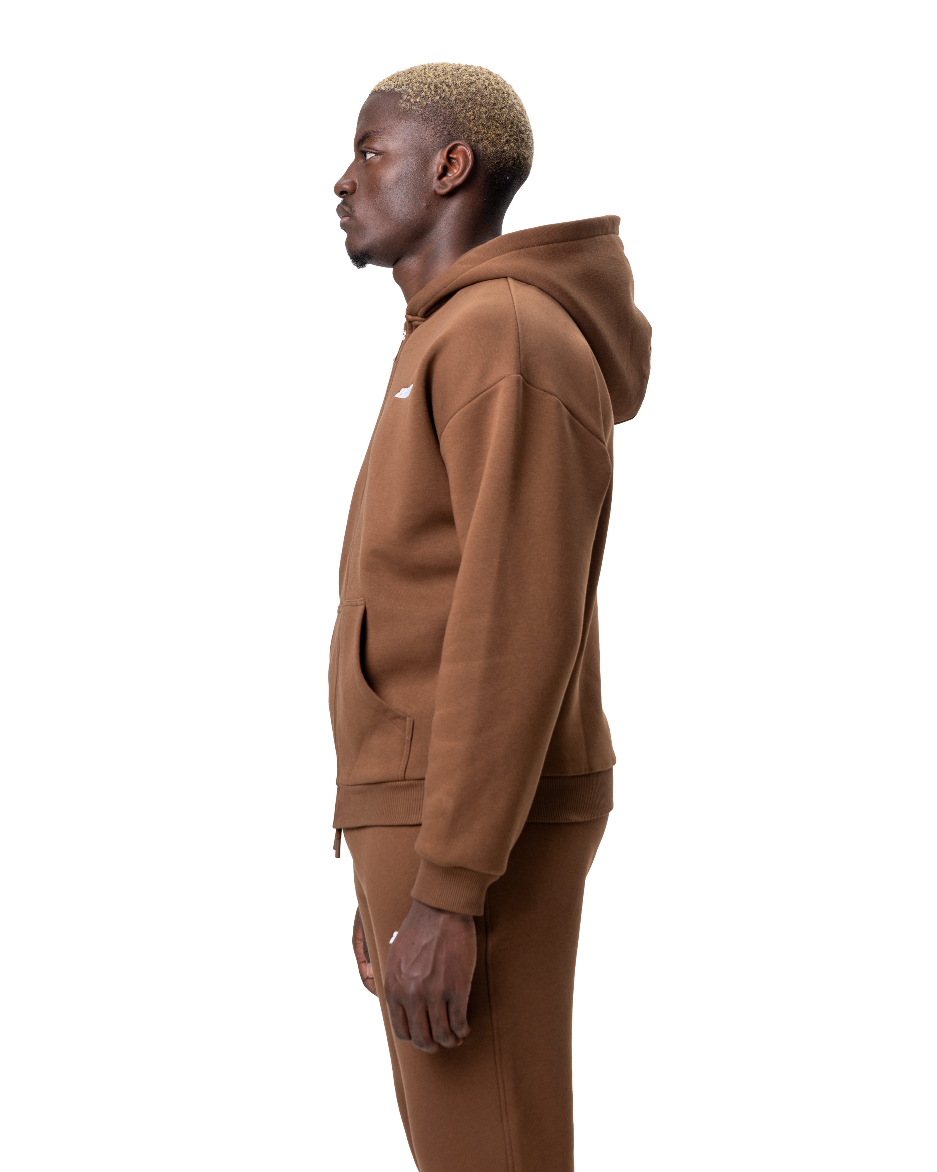 Basic Zipper Brown