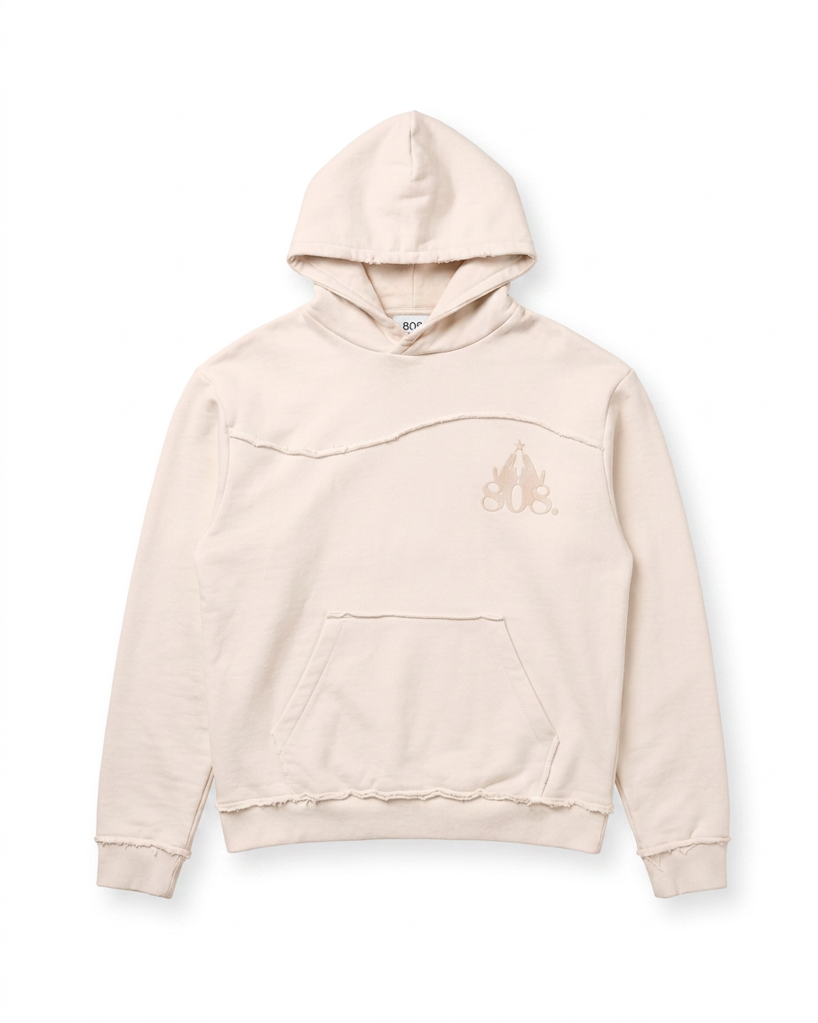 Ripped Hoodie Desert Sand