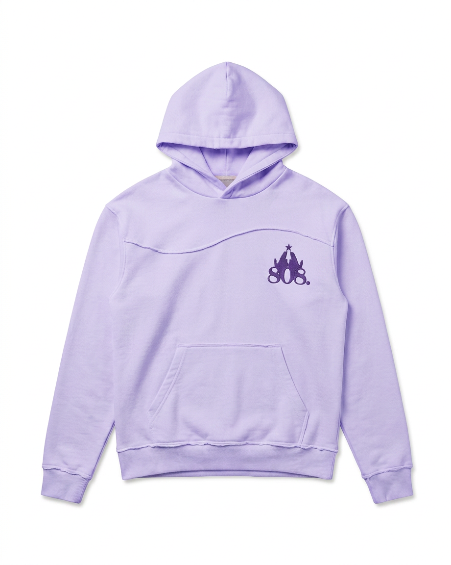 Ripped Hoodie Purple