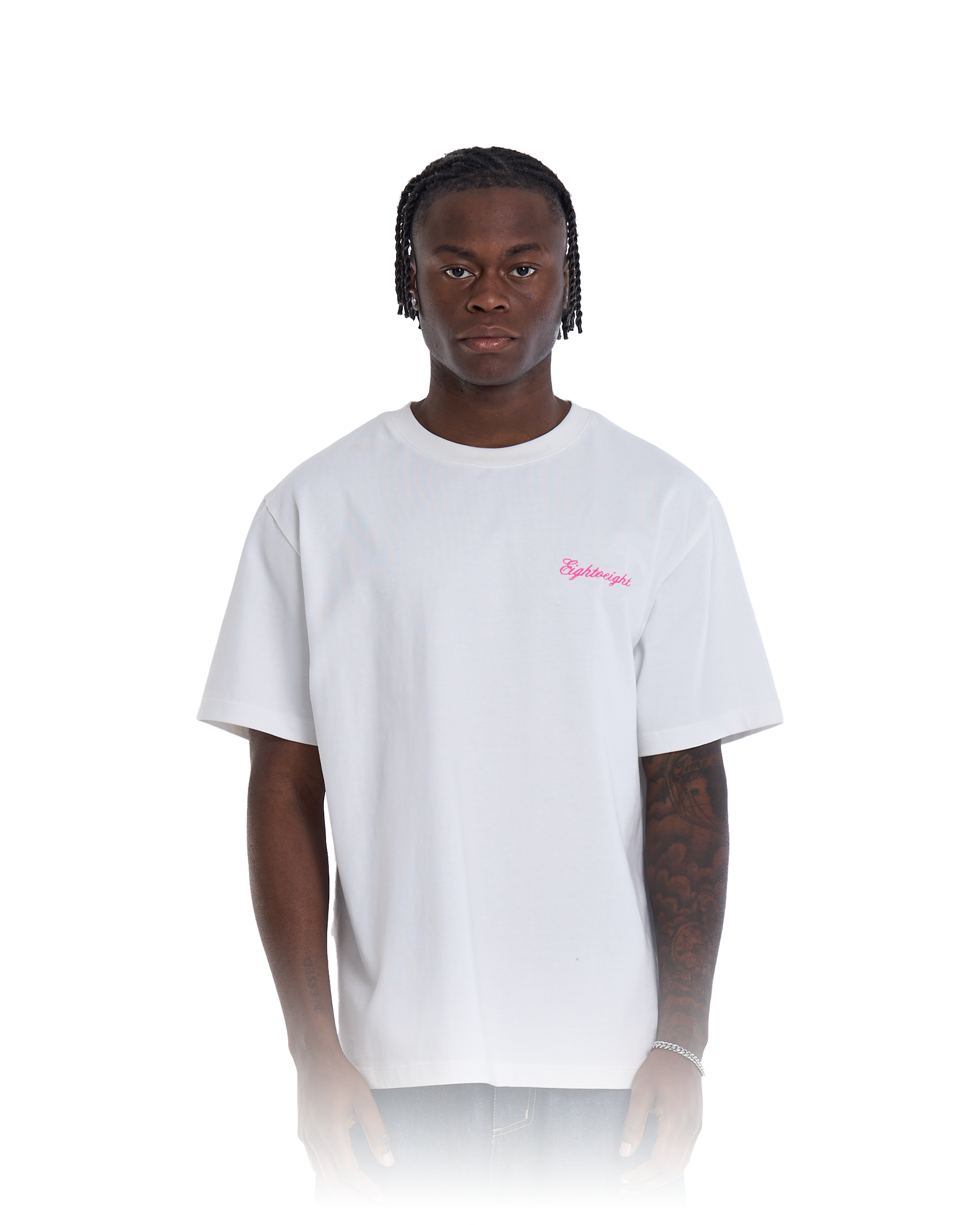 Essentials T-Shirt White/Pink