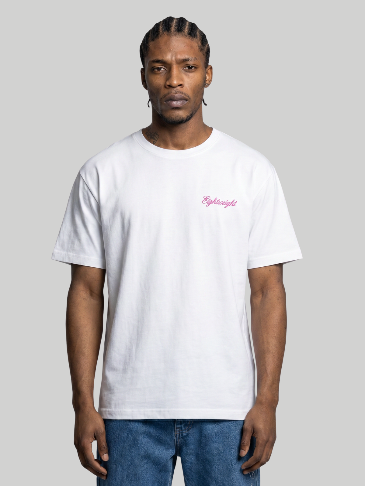 Essentials T-Shirt White/Pink