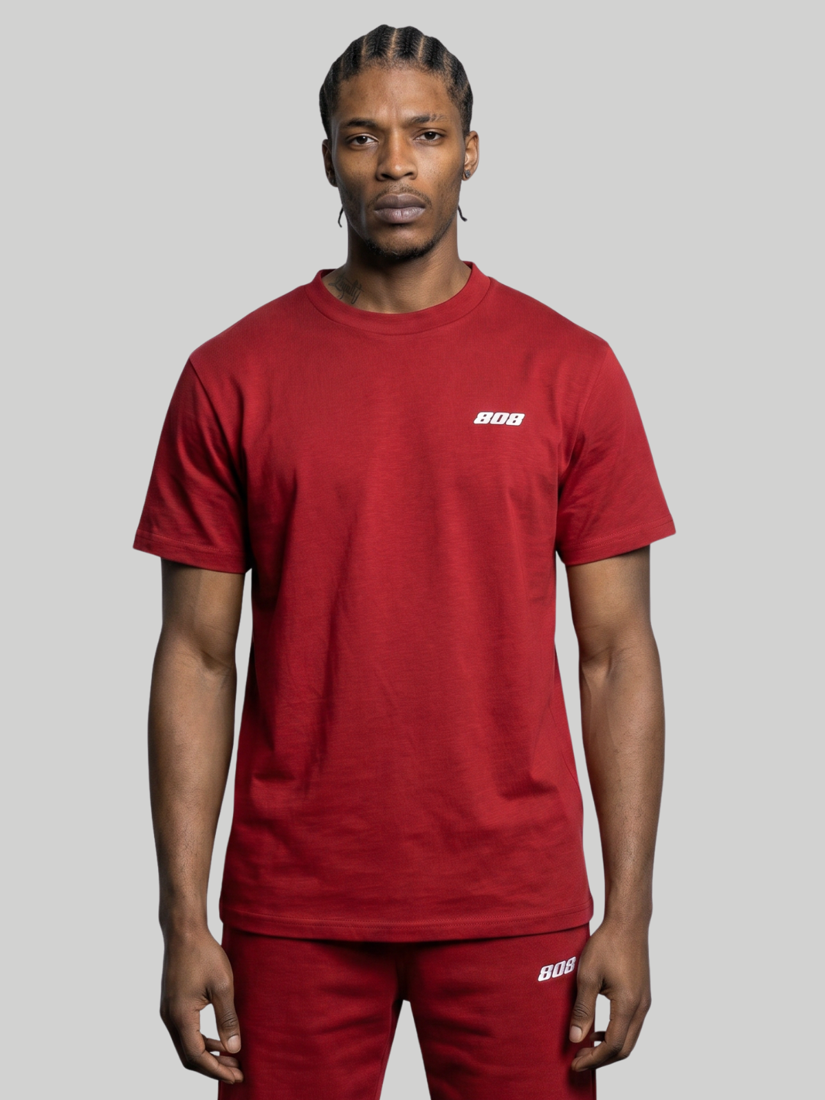 808 Tee Wine Red