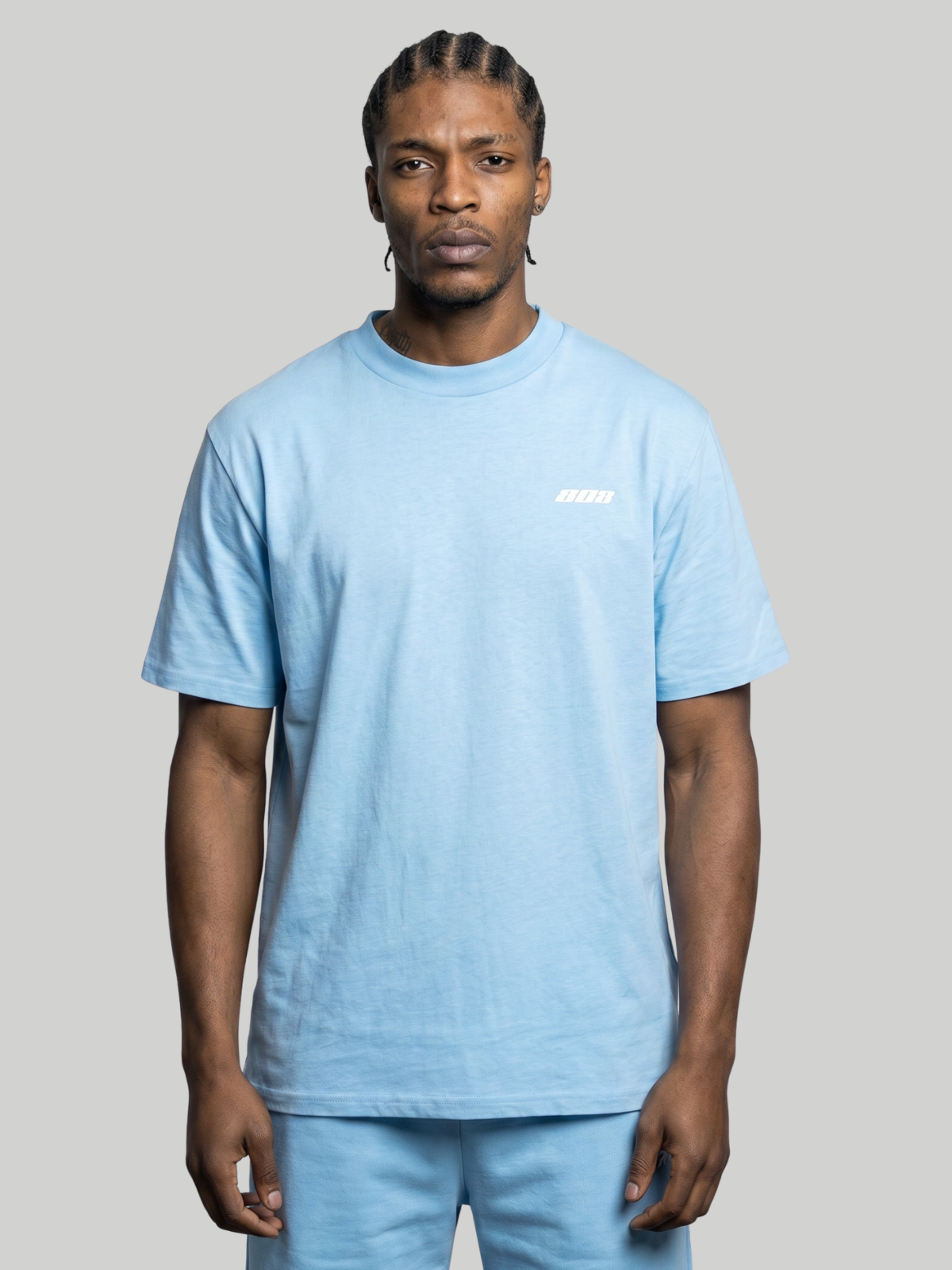 808 Tee Sky Blue