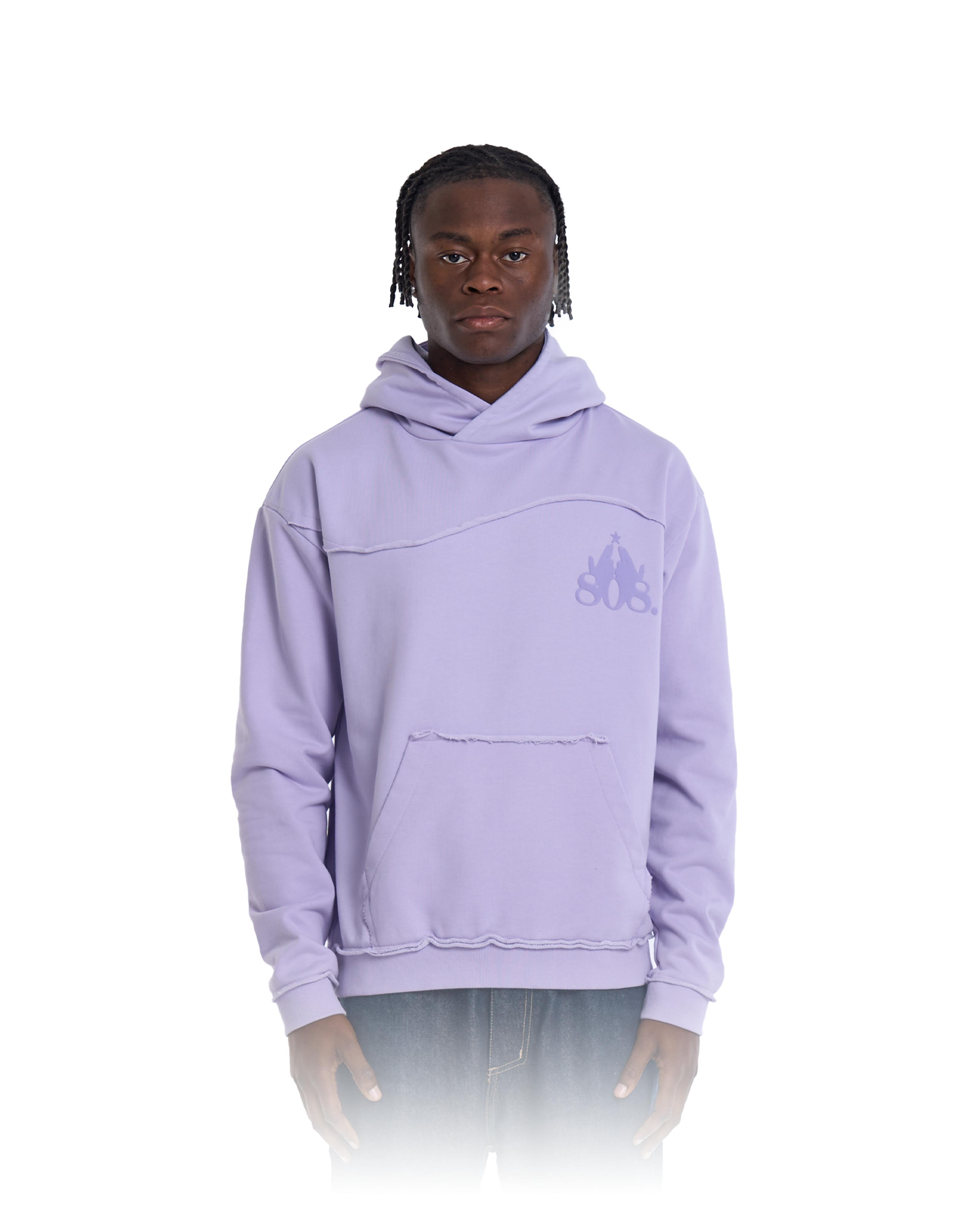 Destroyed Hoodie Purple