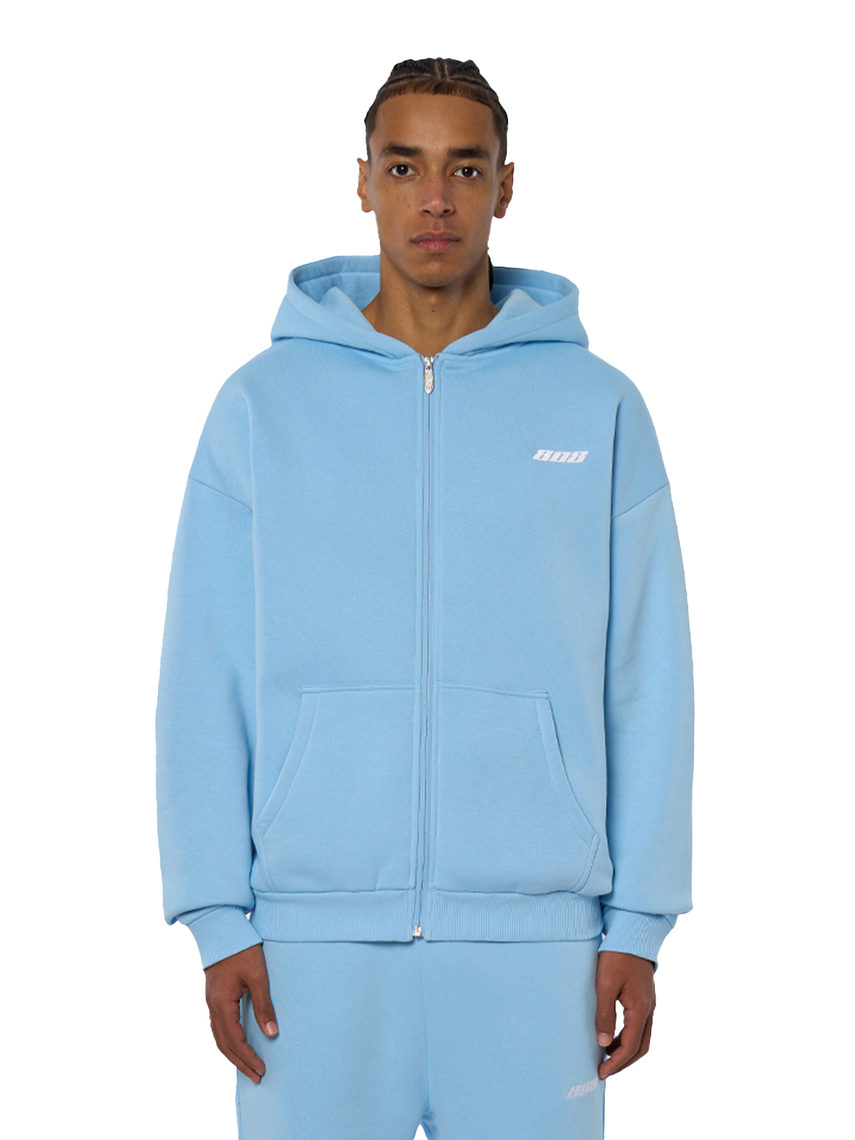 Basic Zipper Babyblue