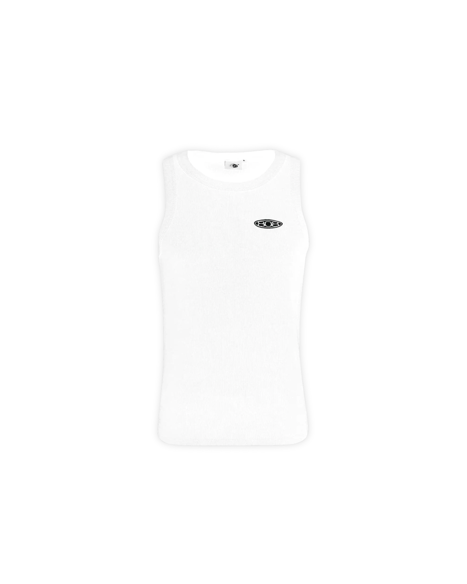 Ribbed Tank Top White