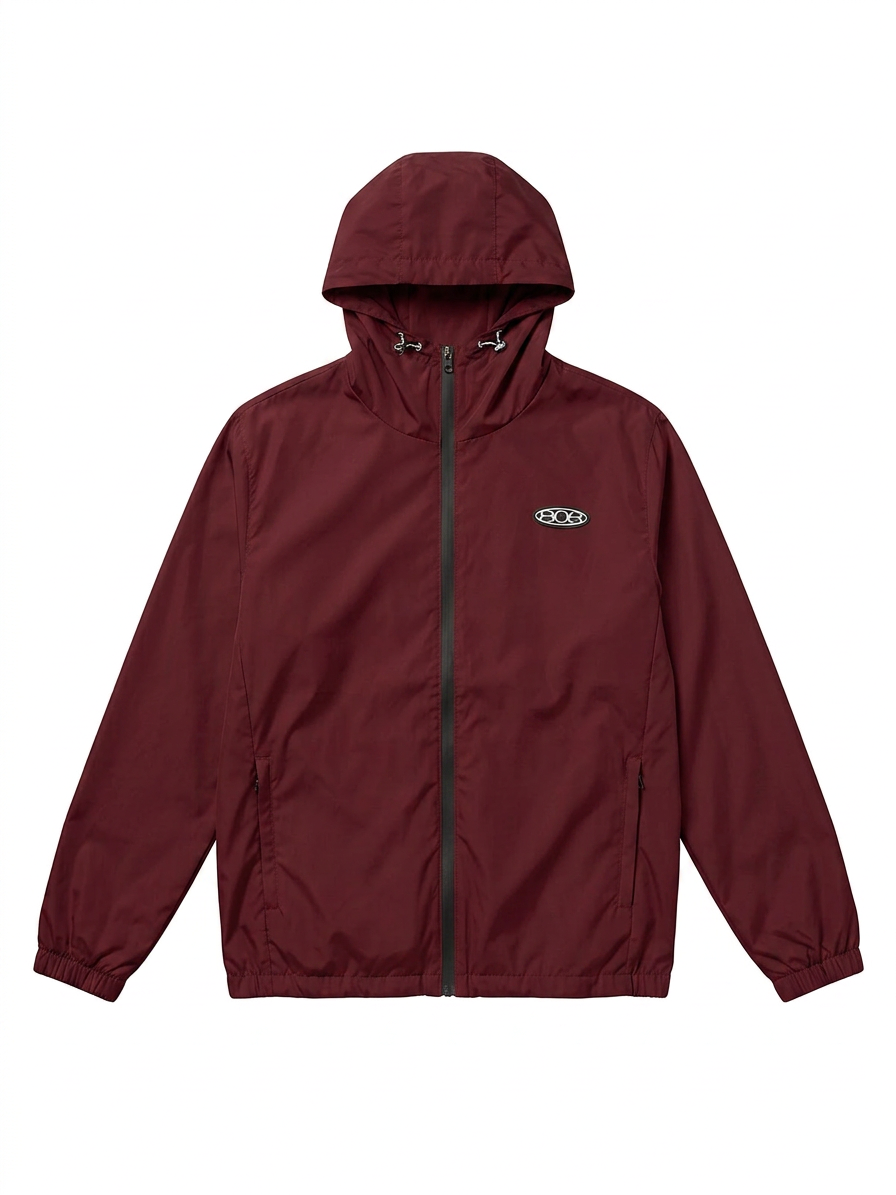Windbreaker Jacket Wine Red
