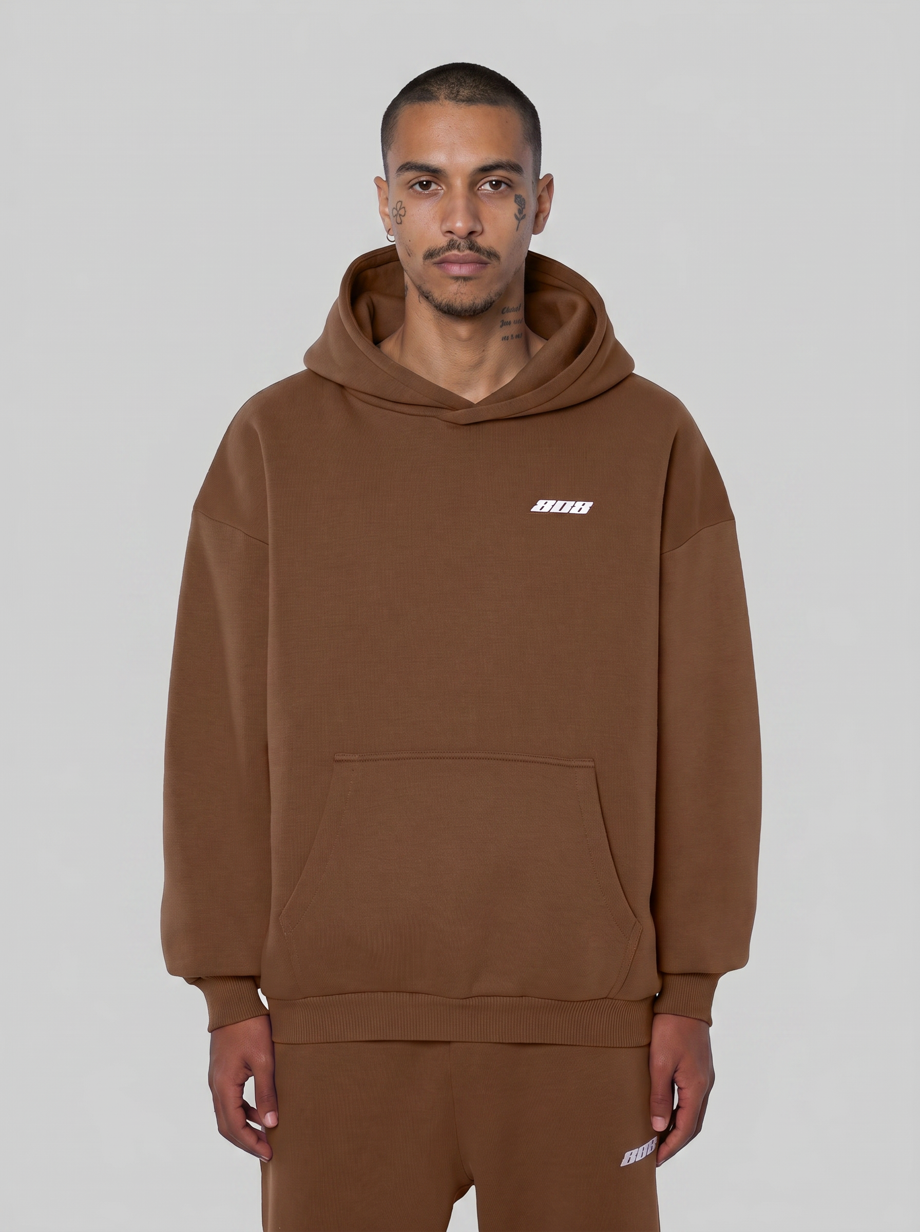 808 Hoodie Brown