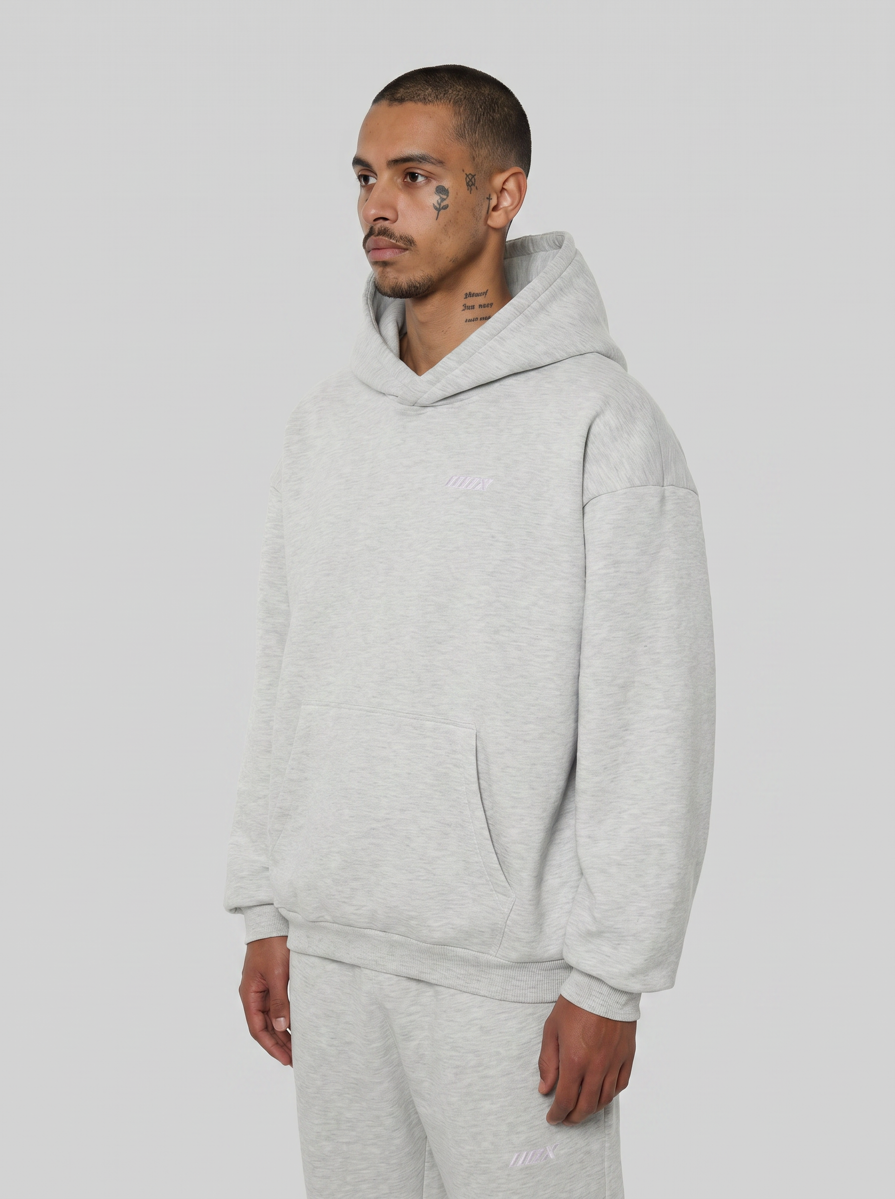 808 Hoodie Grey Melage-thumbmail-3