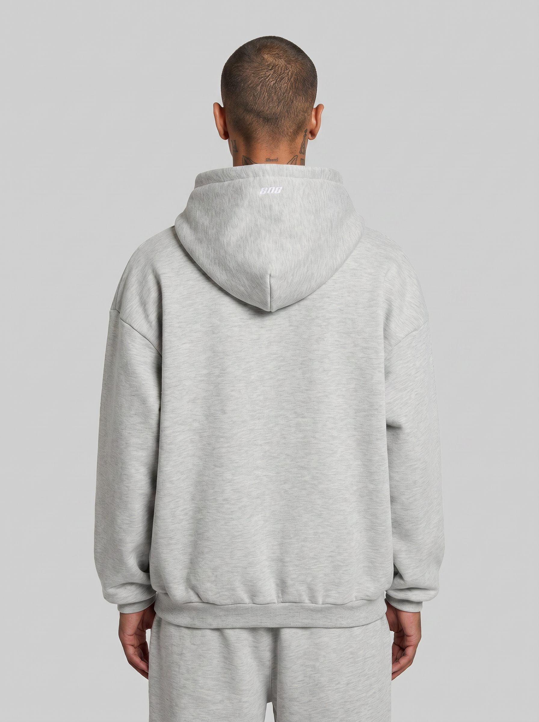 808 Hoodie Grey Melage-thumbmail-4