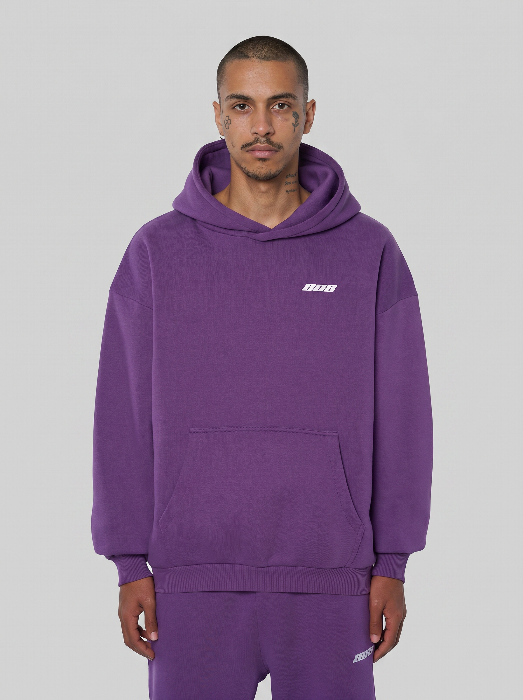 808 Hoodie Purple