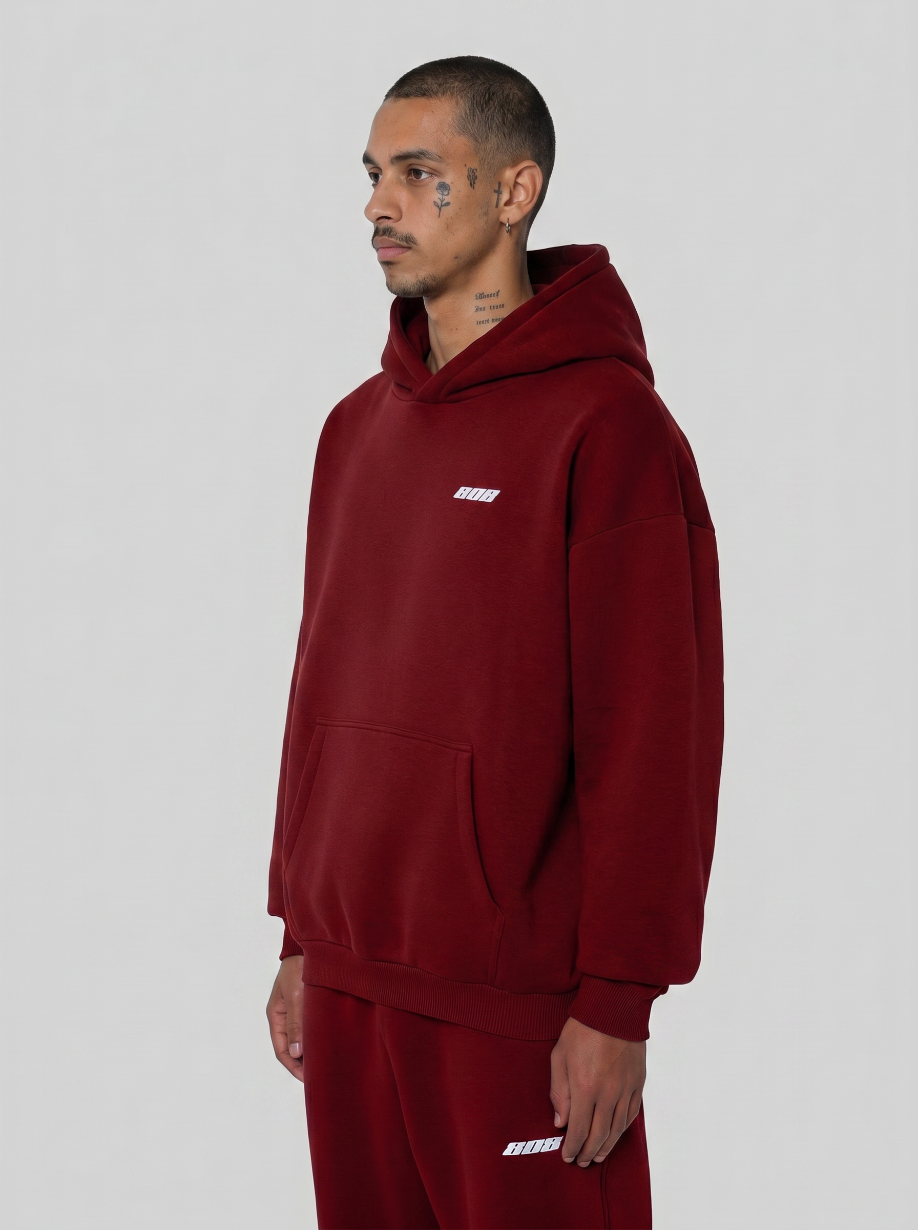 808 Hoodie Wine Red-thumbmail-3