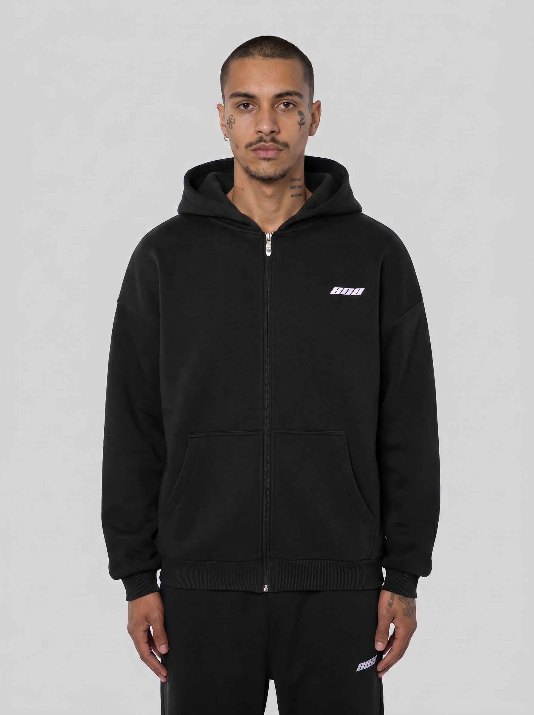 808 Zipper Black