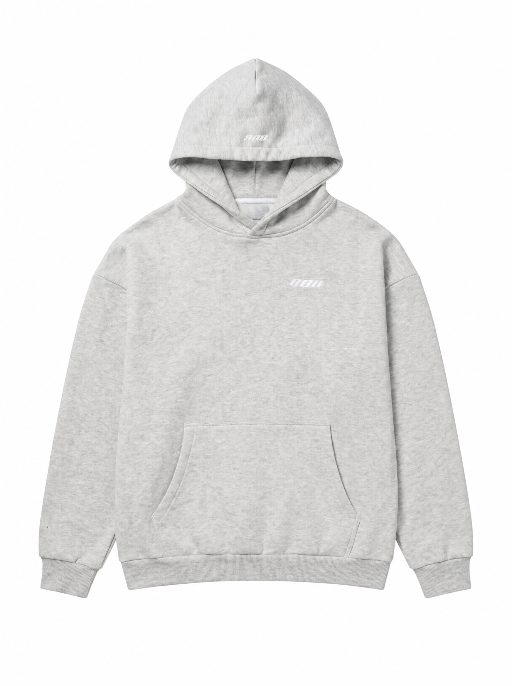 808 Hoodie Grey Melage