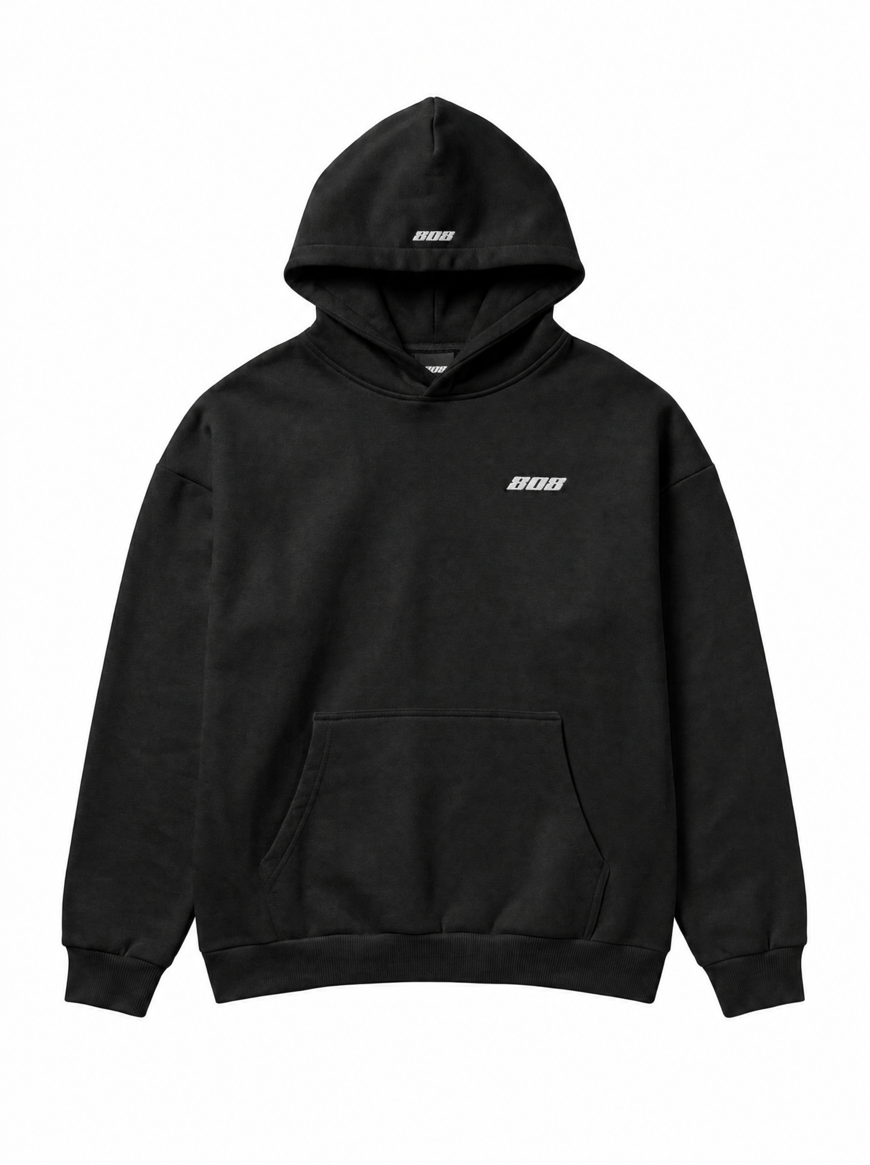 808 Hoodie Black
