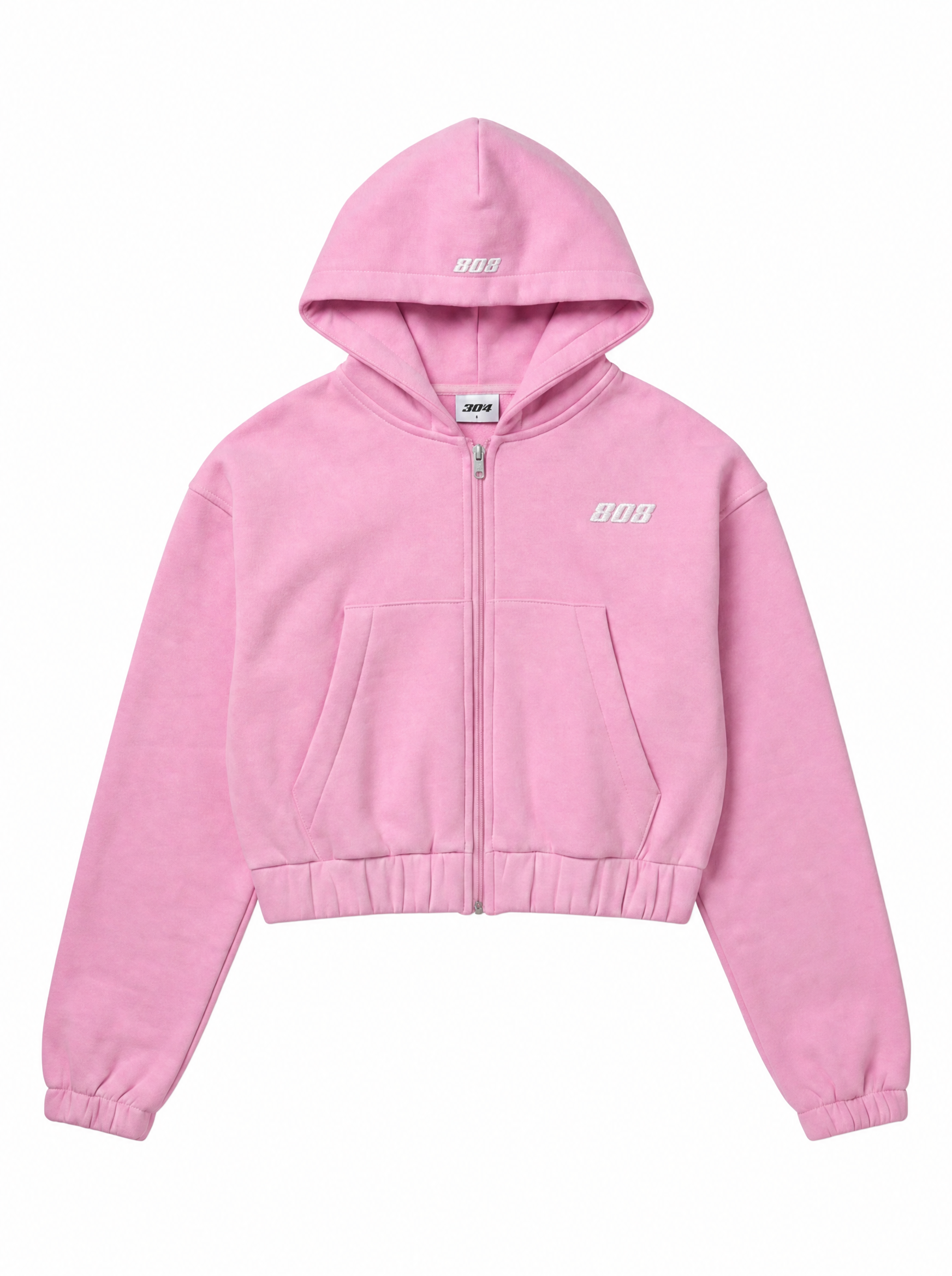 808 Cropped Zipper Rose