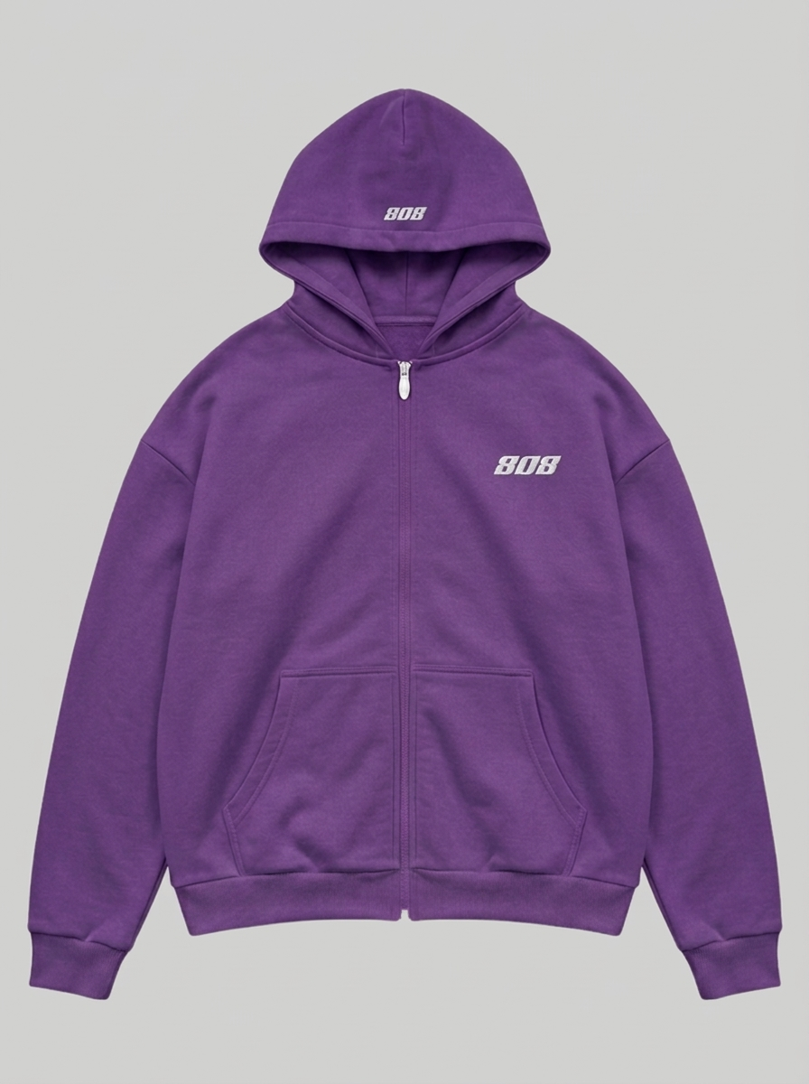 808 Zipper Purple