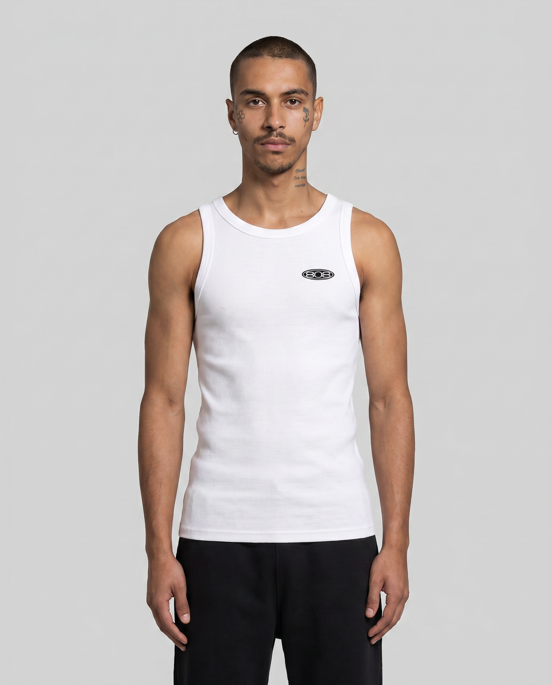 808 Tank Top Snow White