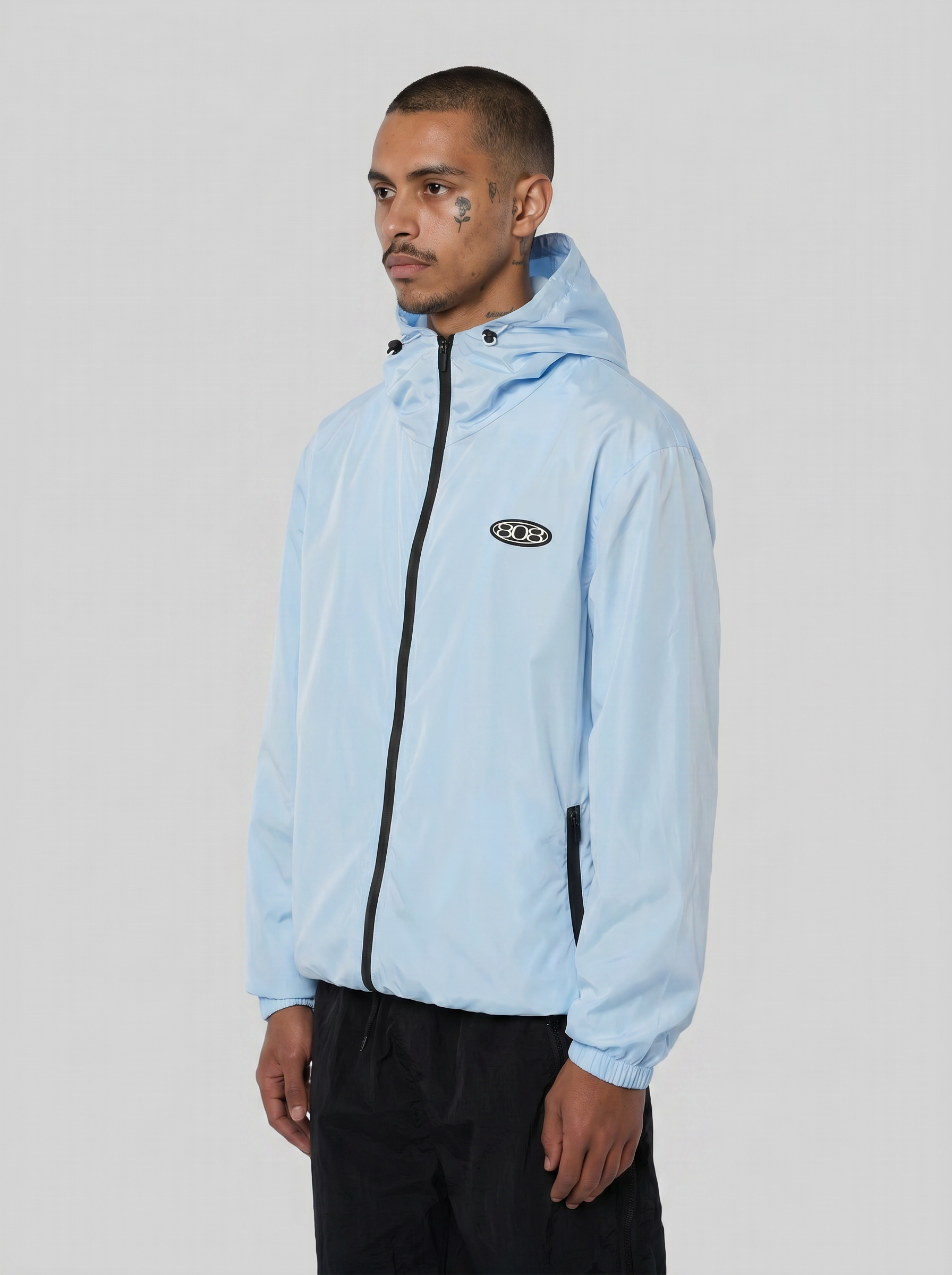 Windbreaker Jacket Sky Blue-thumbmail-3
