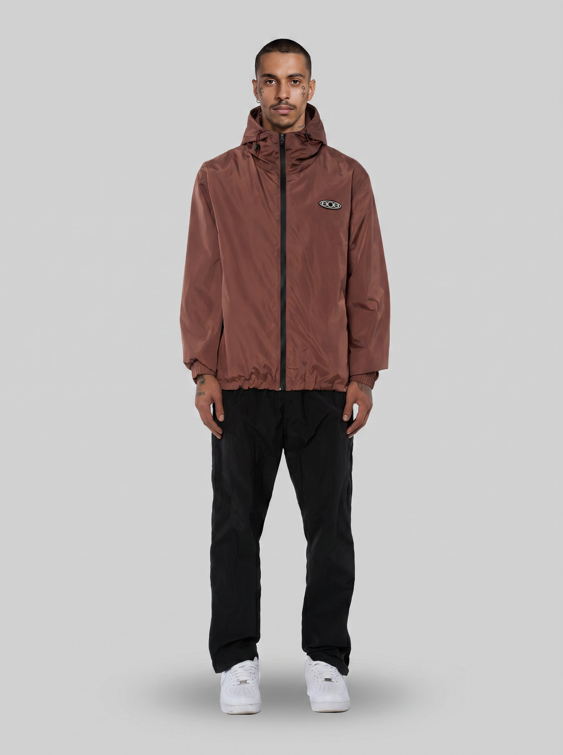 Windbreaker Jacket Brown-thumbmail-4