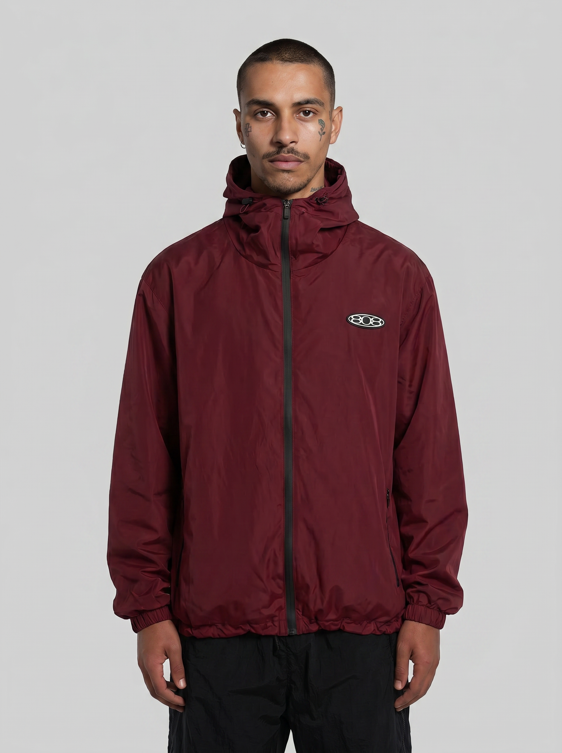 Windbreaker Jacket Wine Red