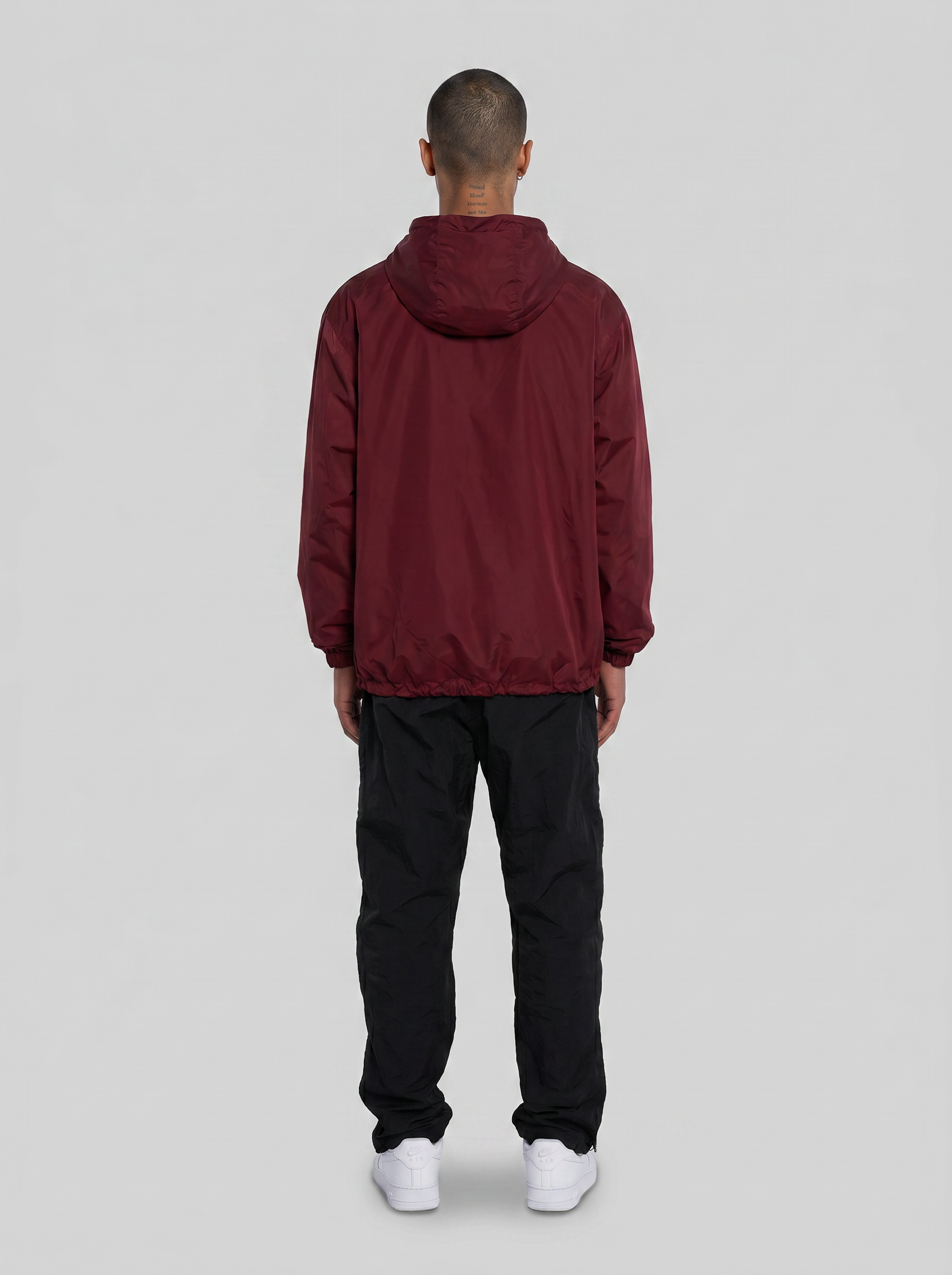 Windbreaker Jacket Wine Red-thumbmail-5